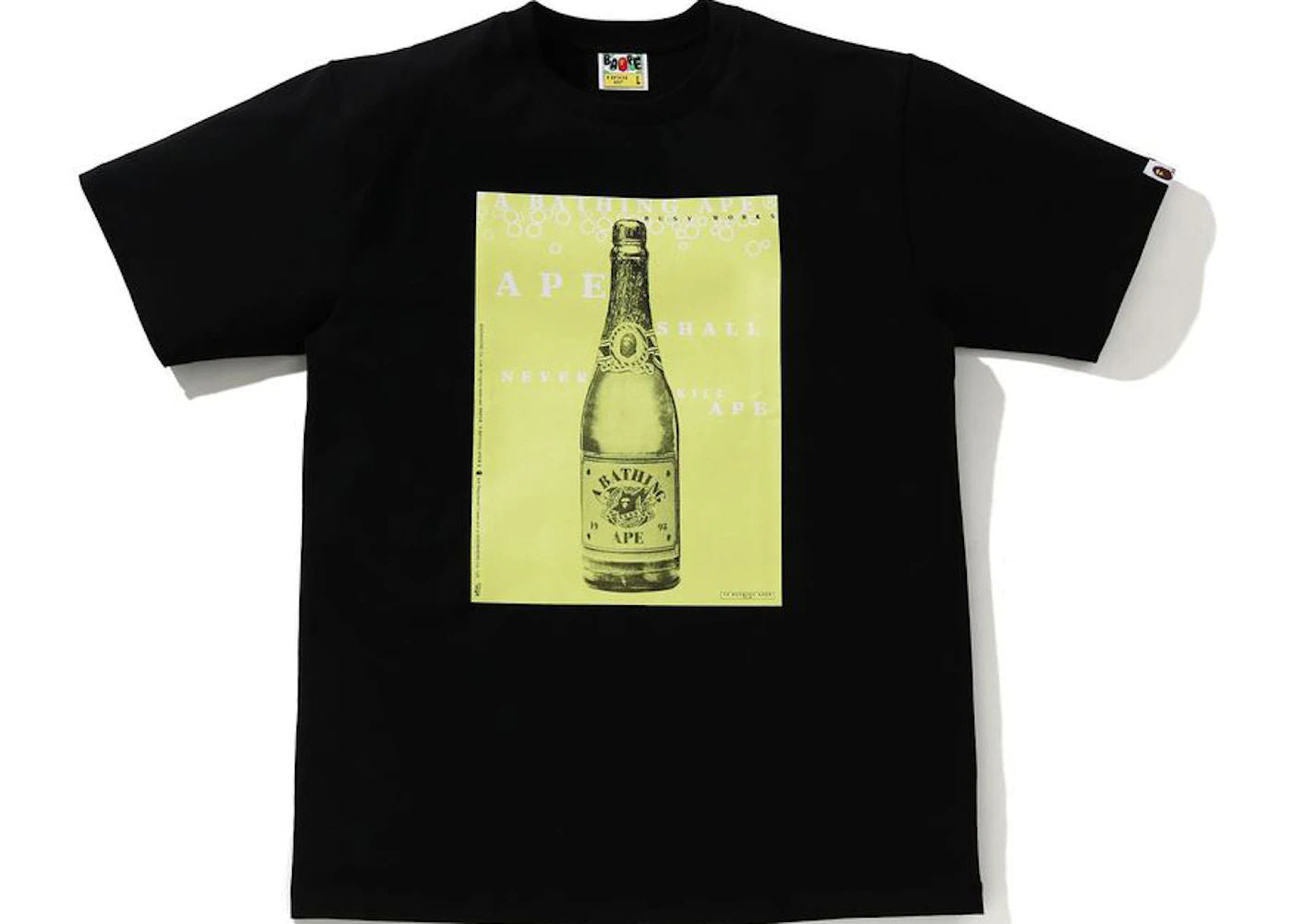 BAPE Champagne Tee Black - Used/Worn