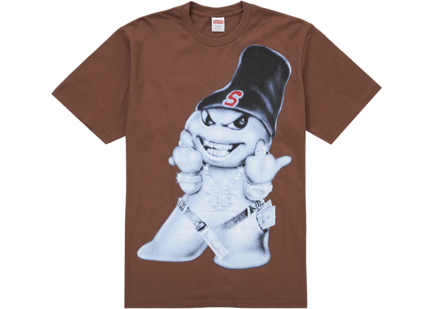 Supreme Snowman Tee Brown