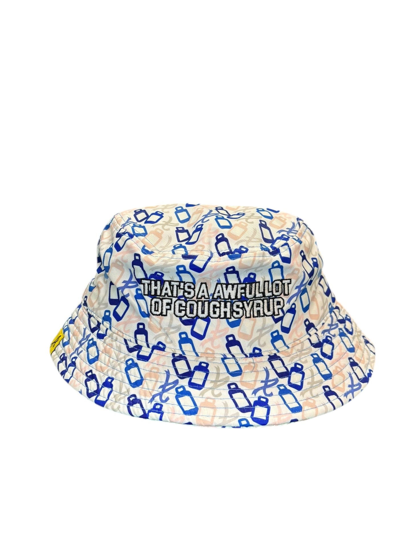 Awful lot of cough syrup x Asaali white/multi bucket hat