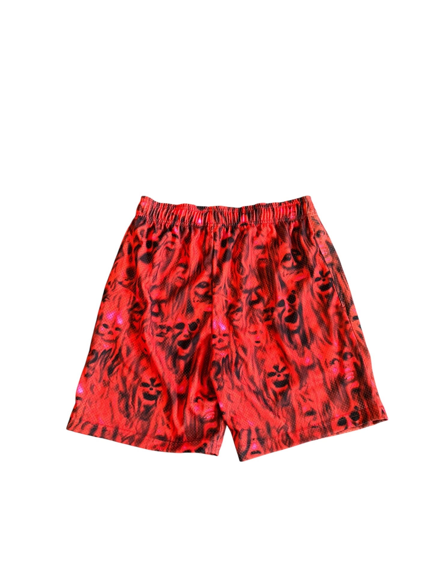 Warren Lotas Flame Mesh Short Red