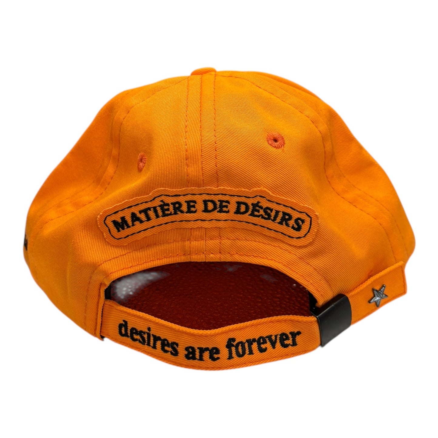 Matiere De Desirs Orange Leather Patch Hat