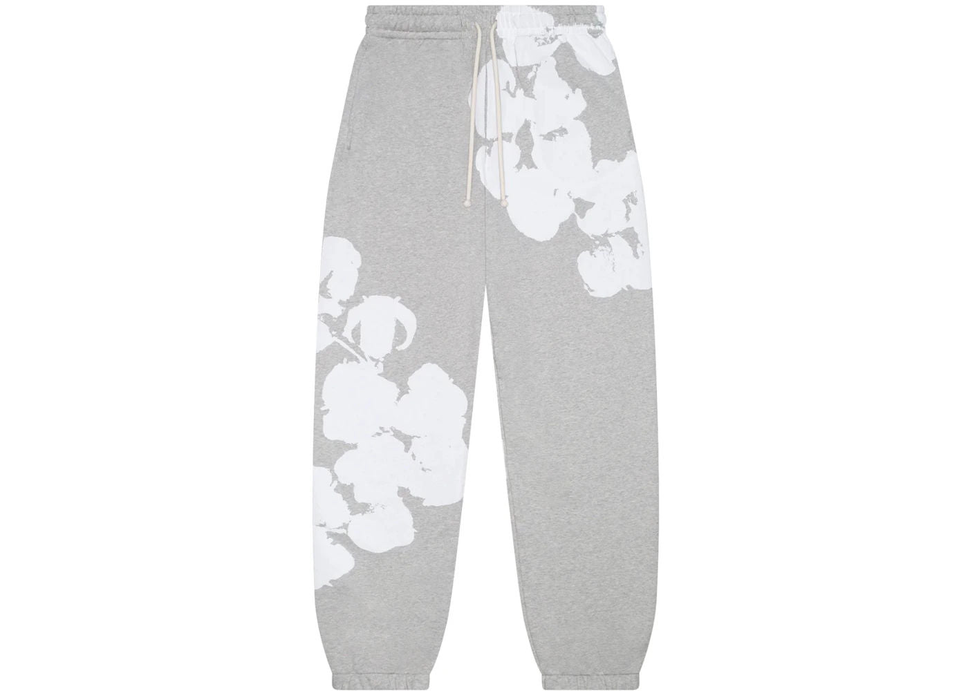 Denim Tears Big Cotton Wreath Sweatpants Grey