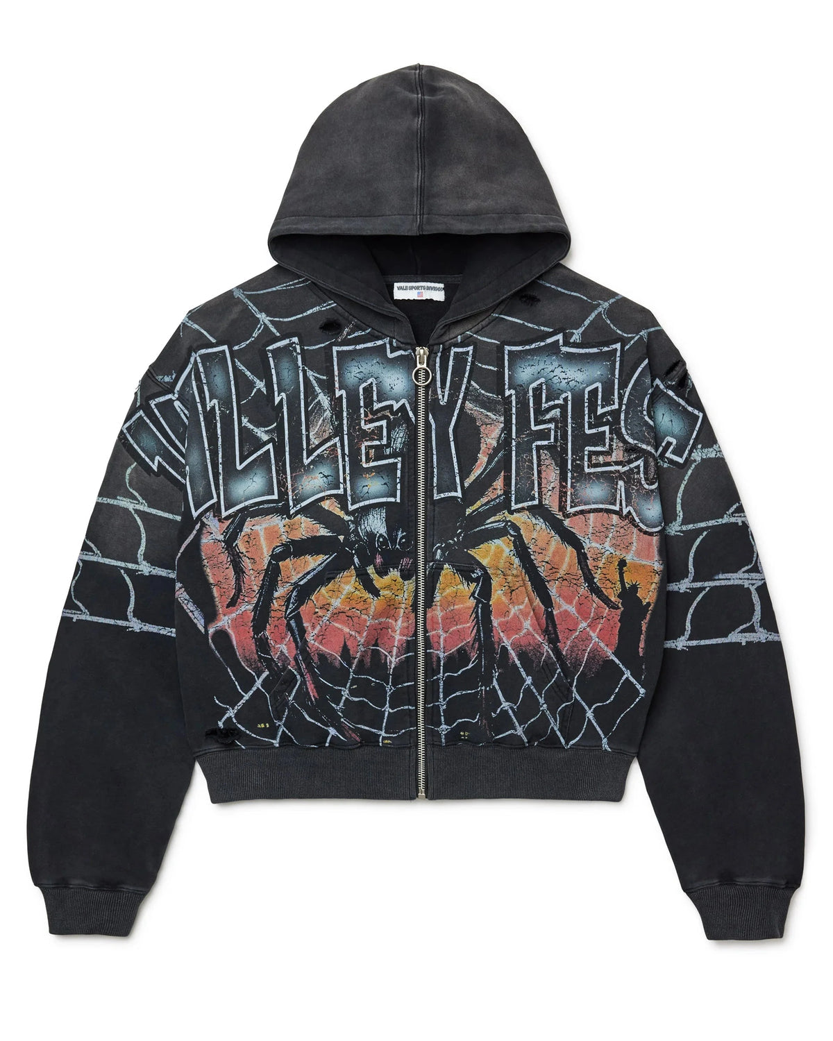 Vale Widow Big Zip Up Hoodie