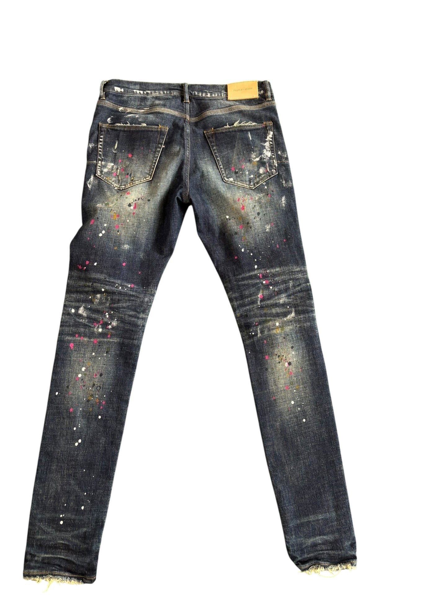 Purple Brand Paint Splatter All Over Pant (P001) - Used/Worn