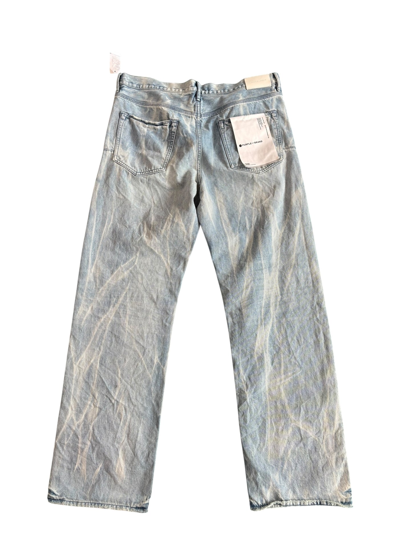 purple brand light indigo baggy denim jeans