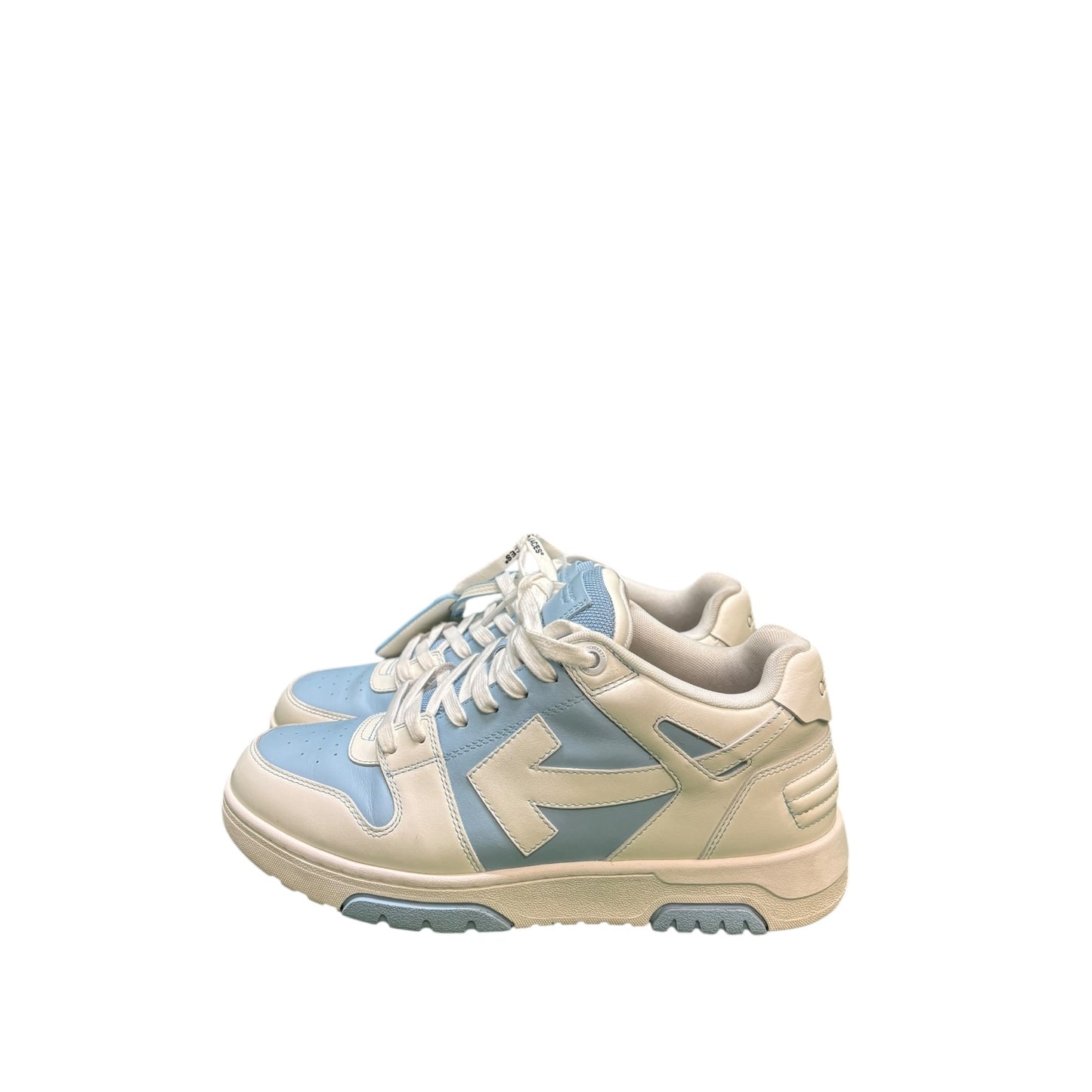OFF-WHITE Out Of Office OOO Low Tops Light Blue White - Used / rep box