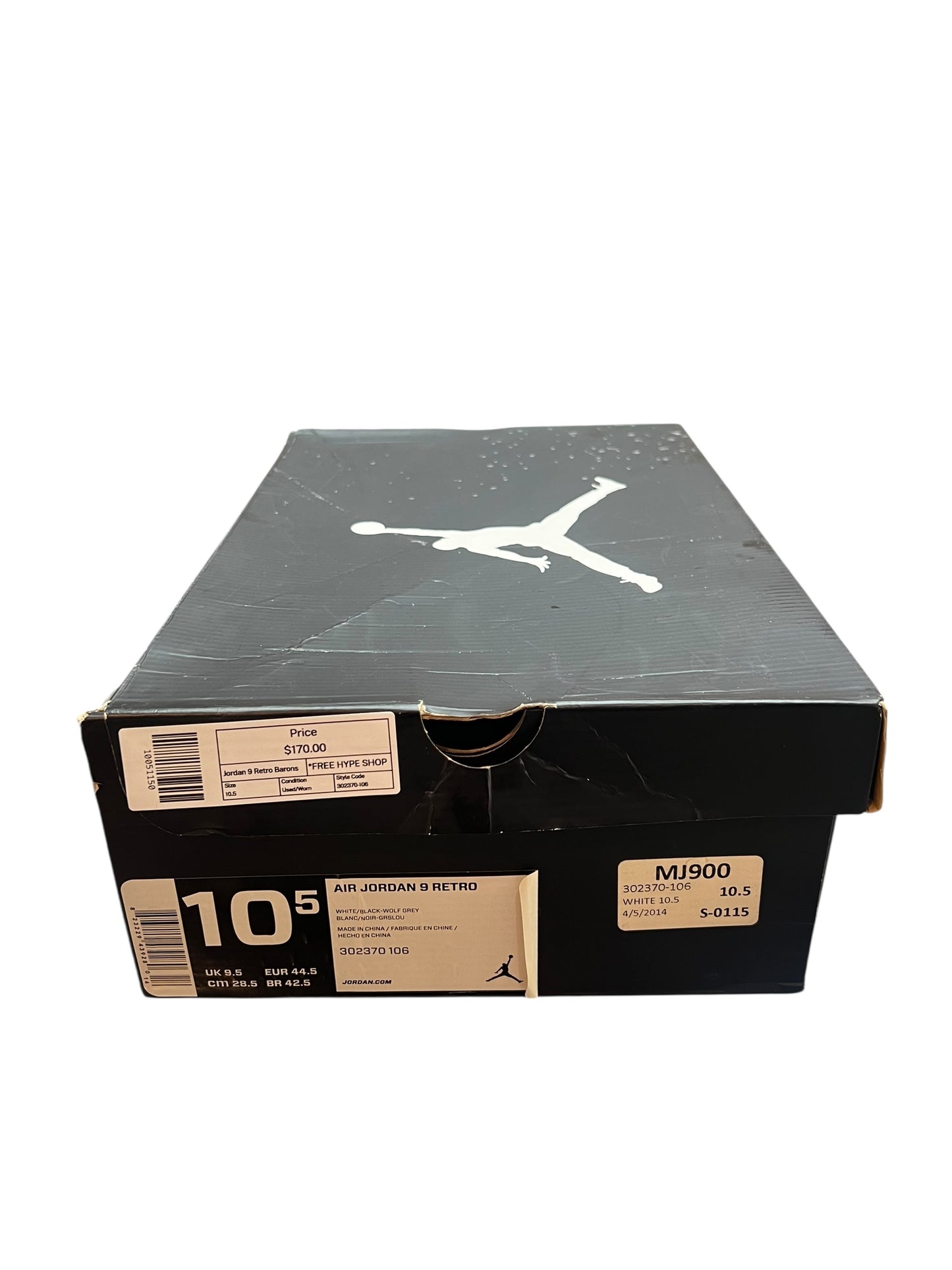 Jordan 9 Retro Barons - Used/Worn
