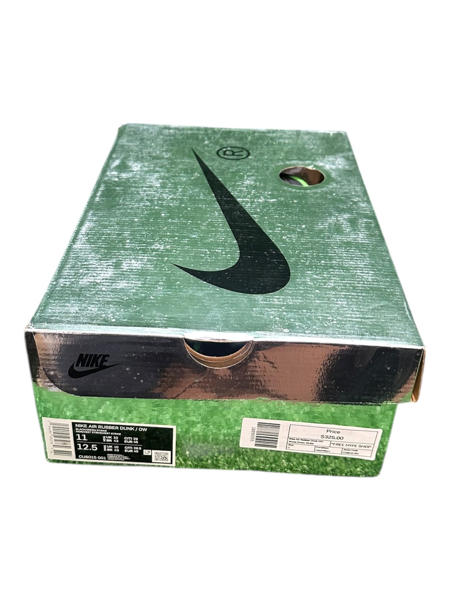 Nike Air Rubber Dunk Off-White Green Strike - Used/Worn