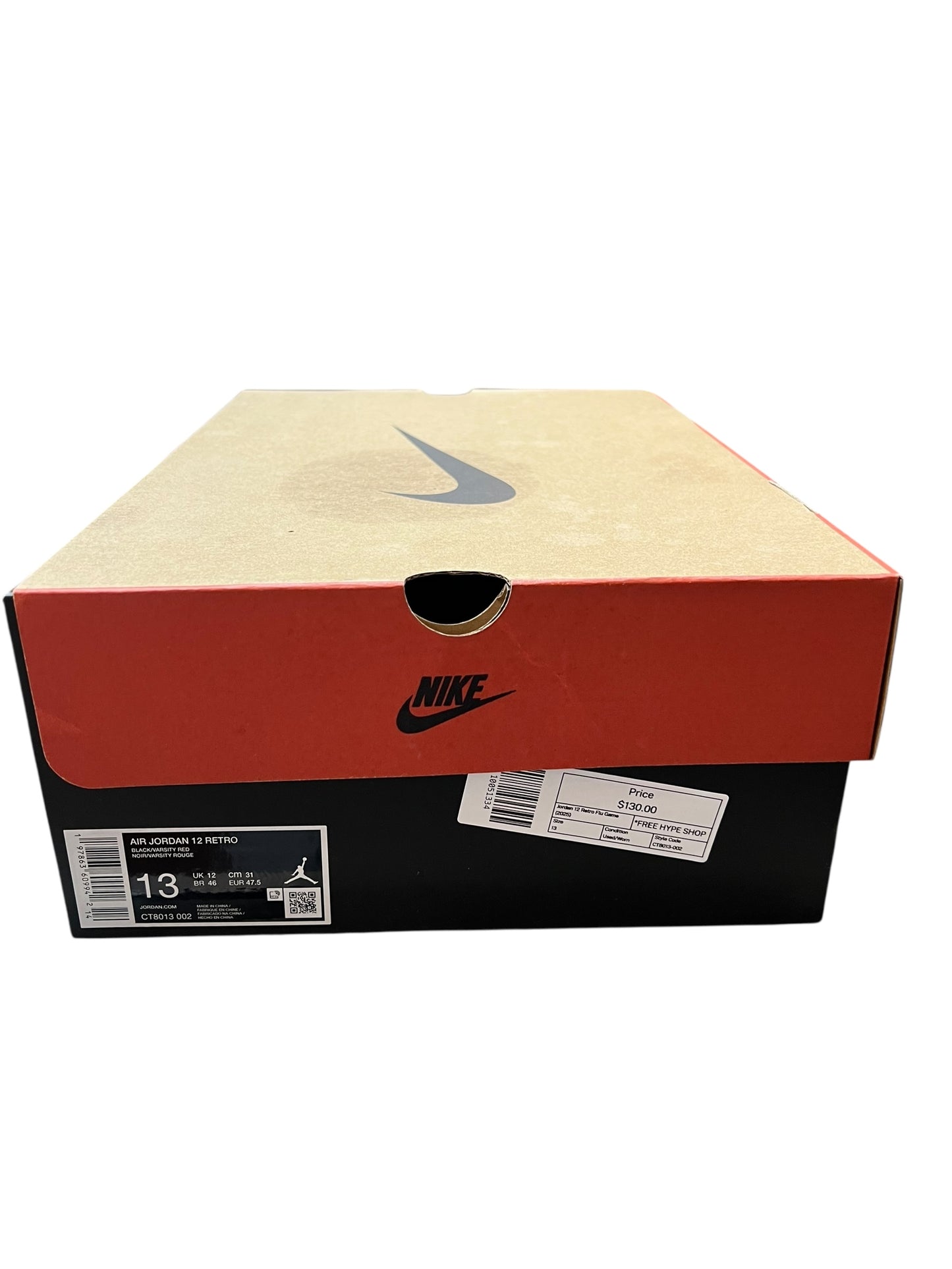 Jordan 12 Retro Flu Game (2025) - Used/Worn