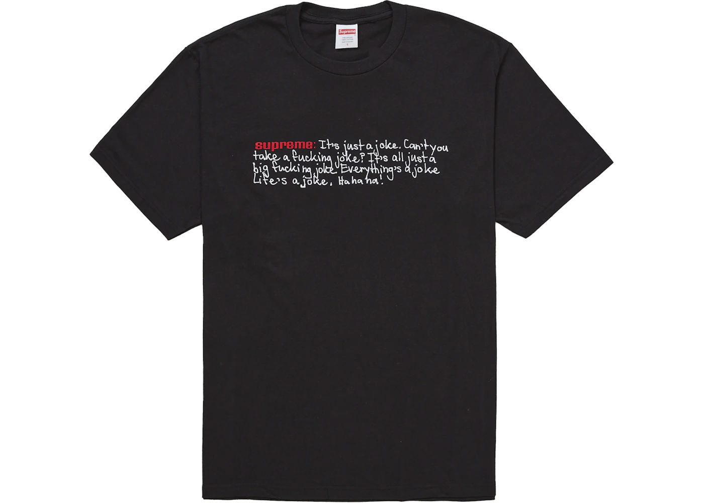 Supreme Joke Tee Black