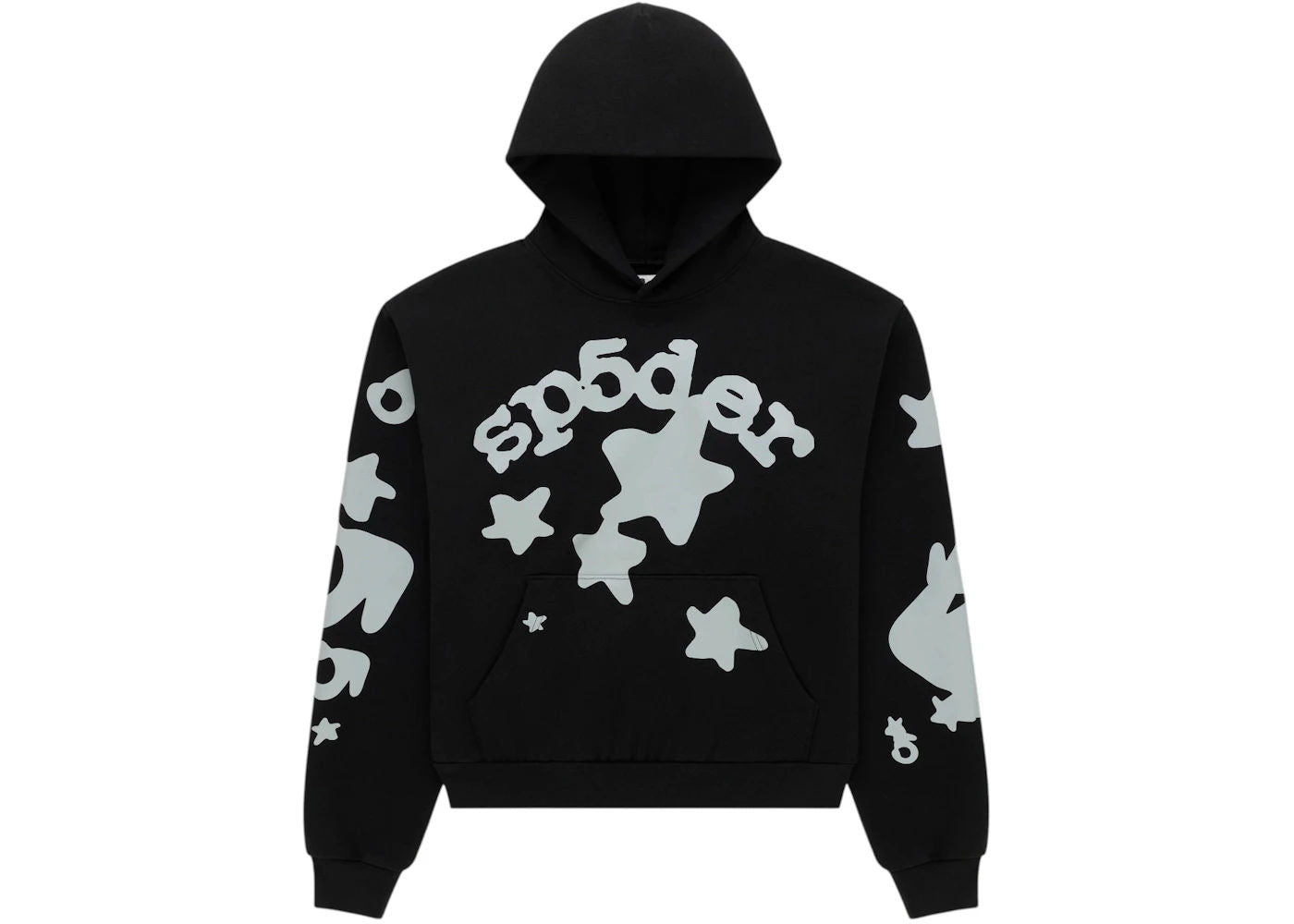 Sp5der Reflective Beluga Hoodie Black