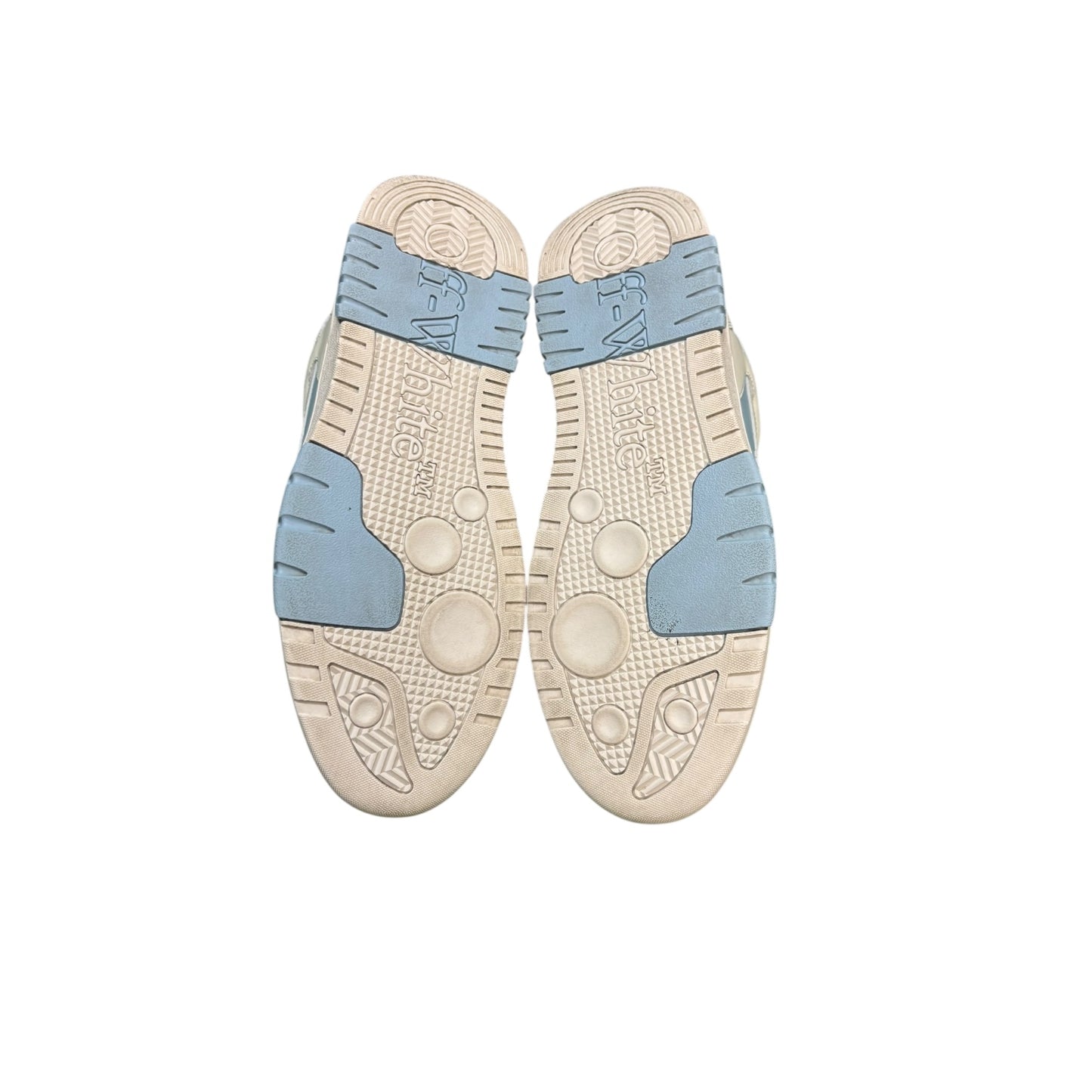 OFF-WHITE Out Of Office OOO Low Tops Light Blue White - Used / rep box