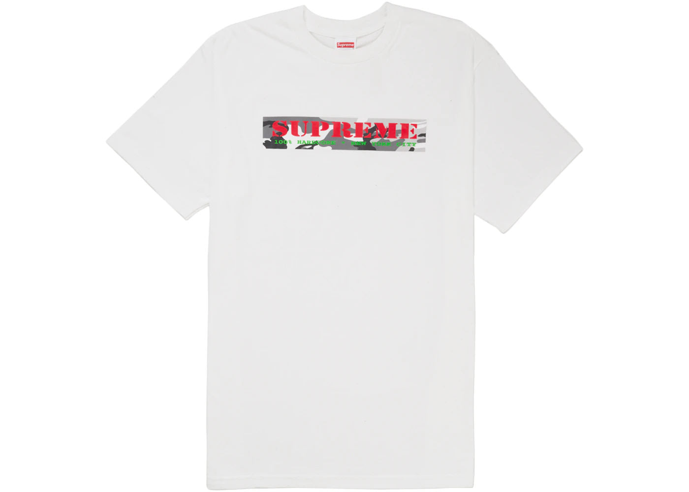 Supreme Hardcore Tee White - Used/Worn