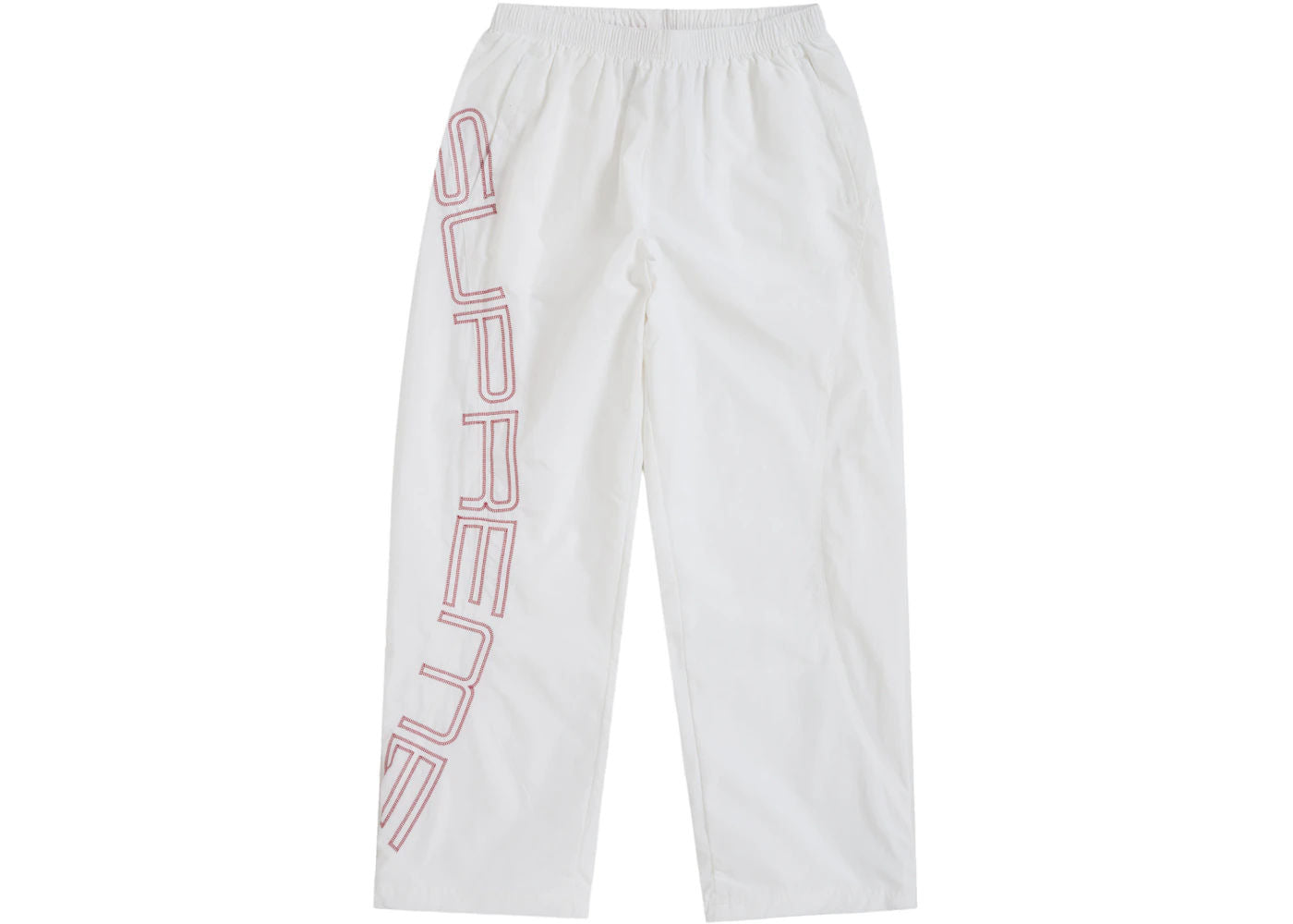 Supreme Spellout Embroidered Track Pant (SS25) Ivory