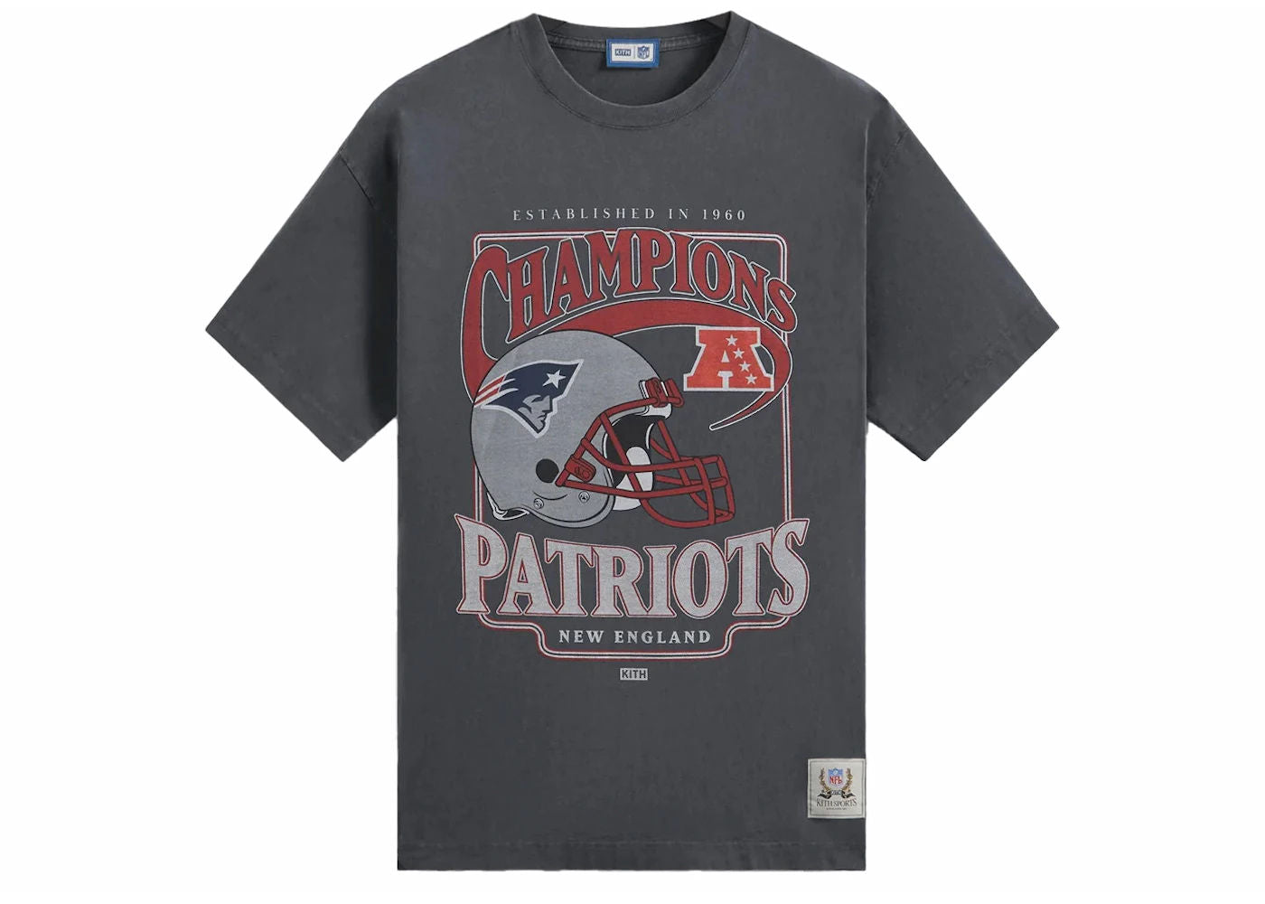 Kith x NFL Patriots Vintage Tee Nocturnal - new with tags