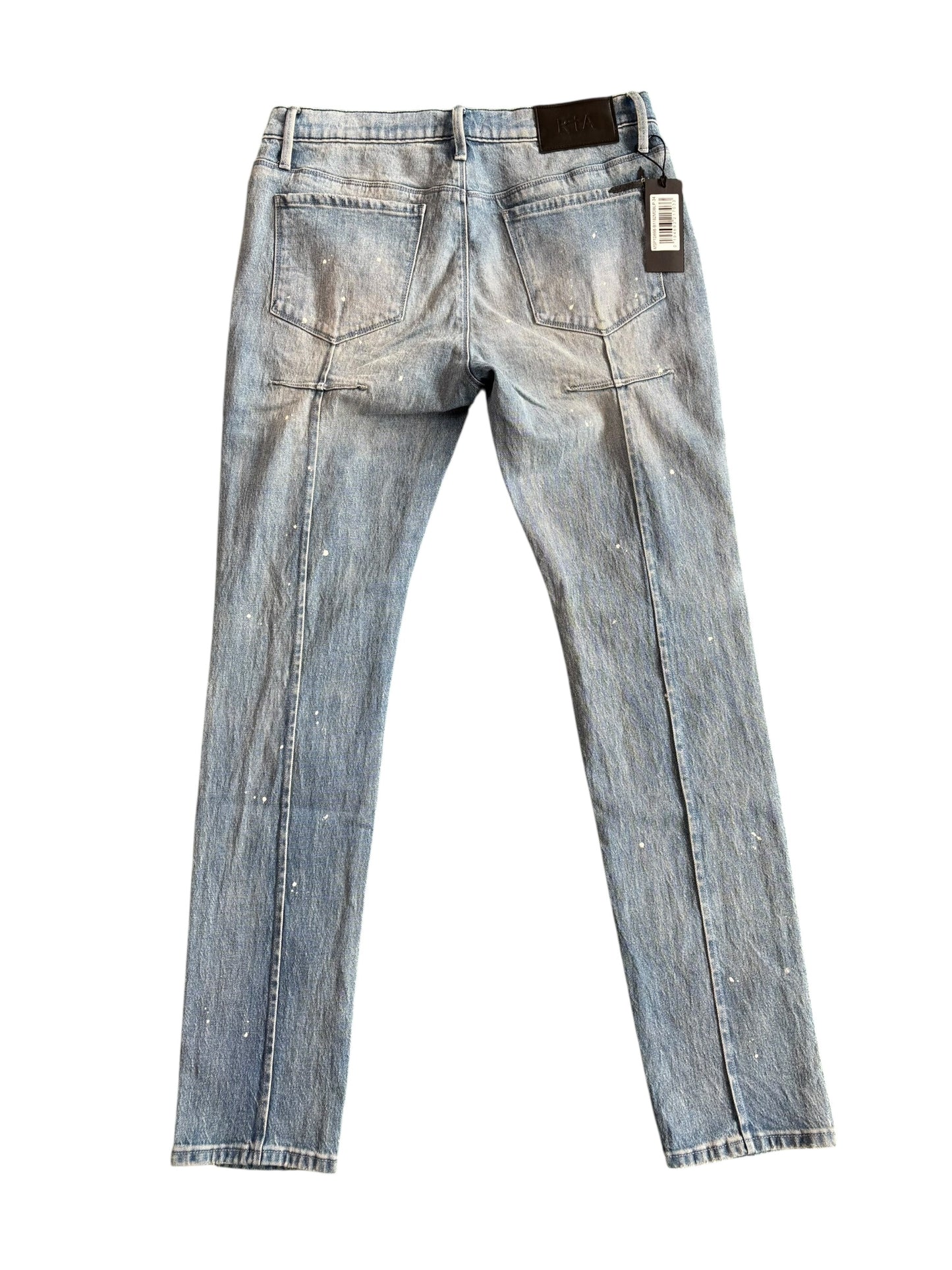 RTA Clayton Skinny Jean Blue Painted