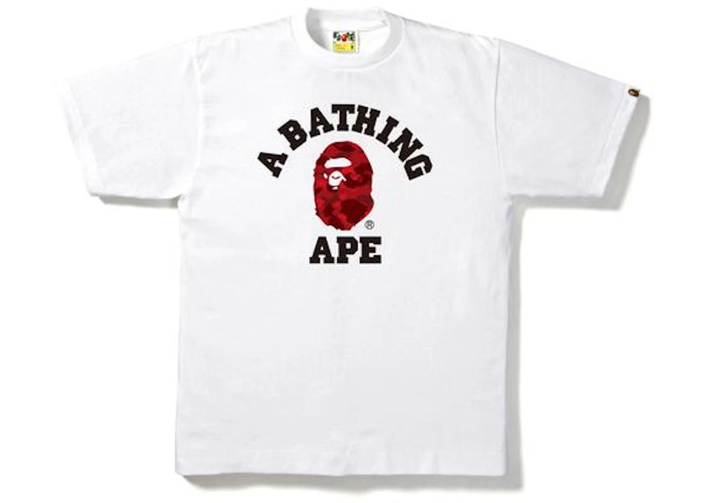 BAPE Color Camo College Tee White/Red