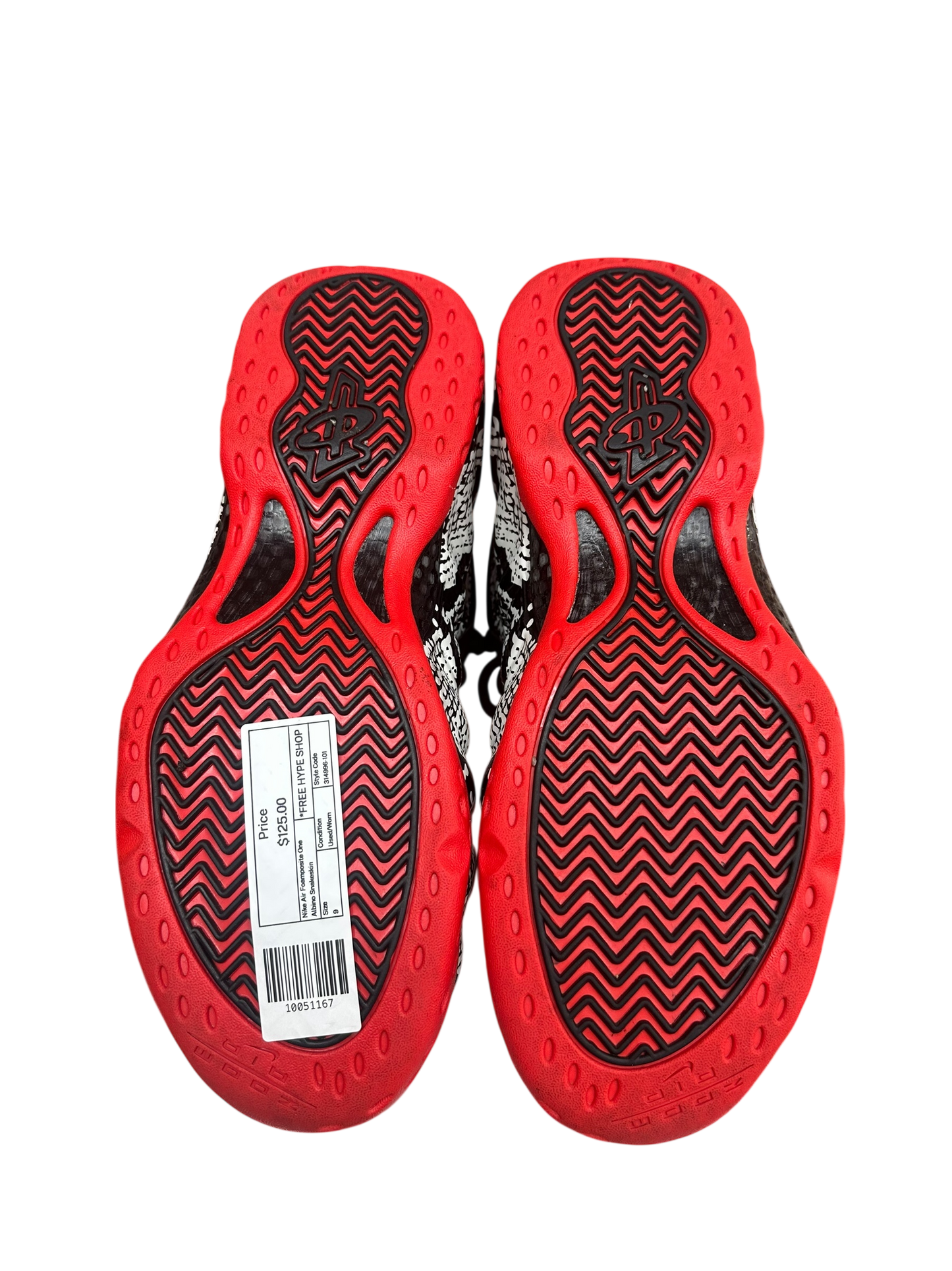Nike Air Foamposite One Albino Snakeskin - Used/Worn