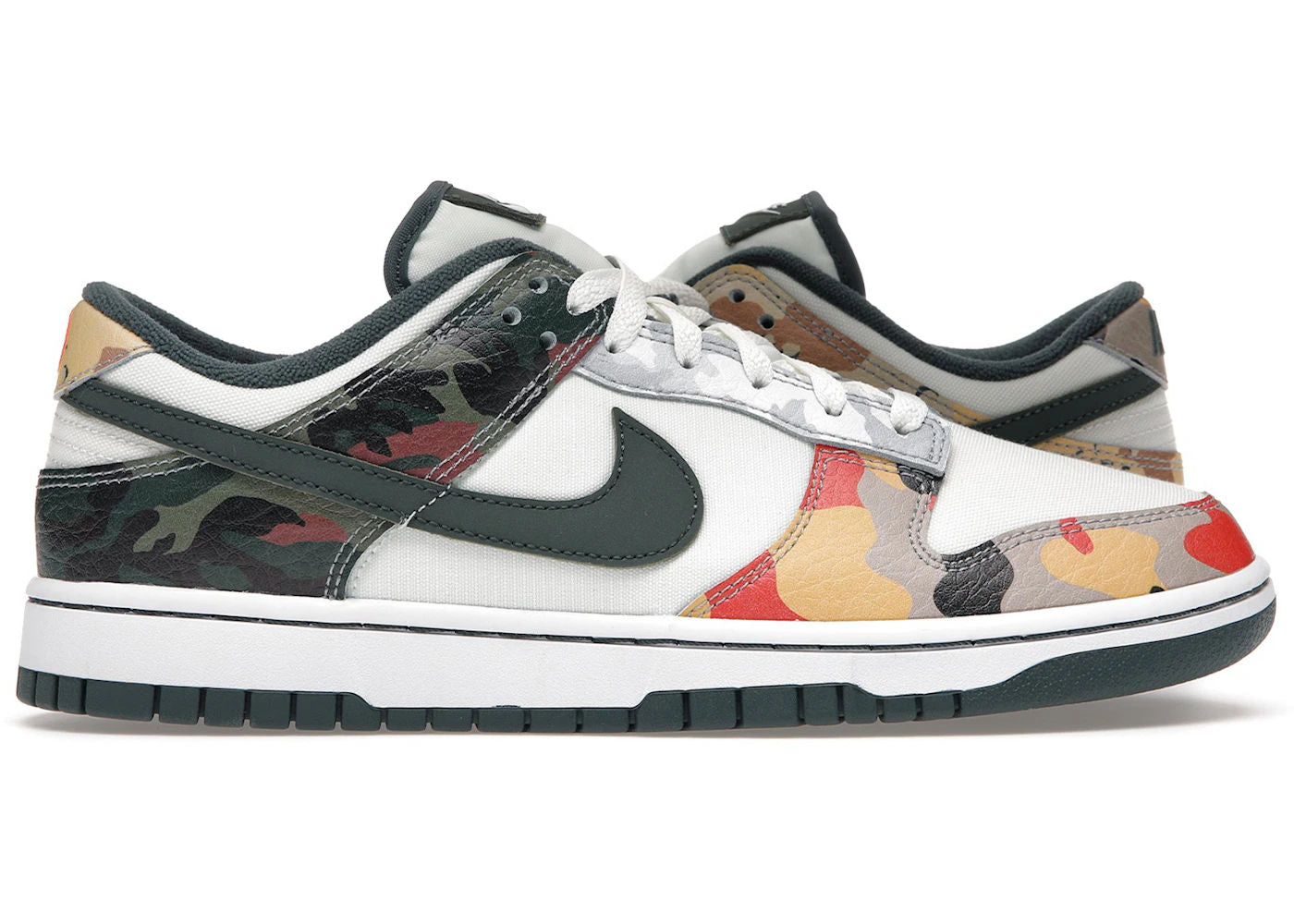 Nike Dunk Low SE Sail Multi-Camo size 9.5 - Used / rep box