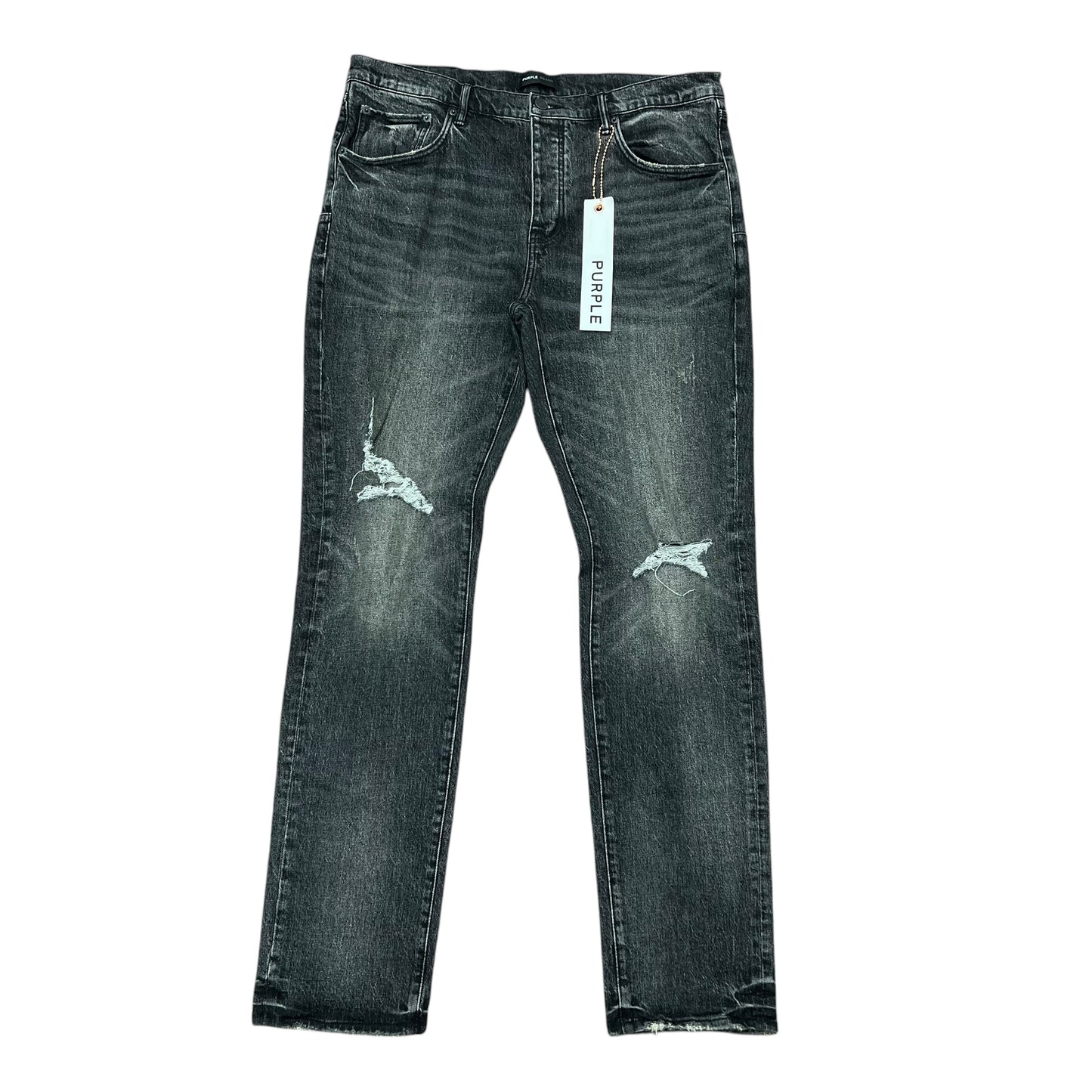 purple brand distressed skinny jeans