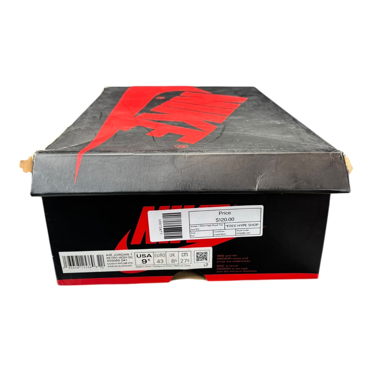 Jordan 1 Retro High Royal Toe size 9.5 - Used/Worn