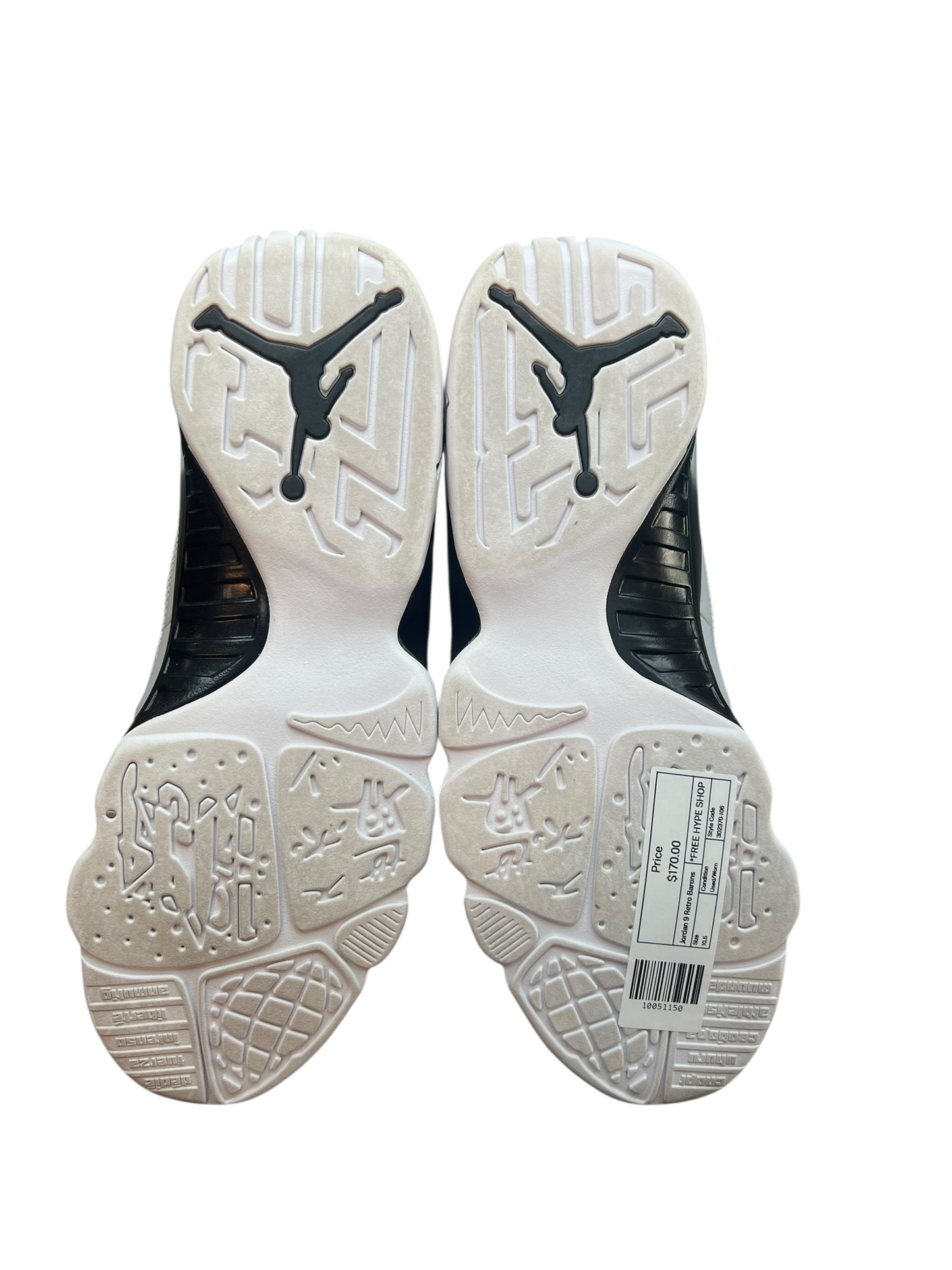 Jordan 9 Retro Barons - Used/Worn