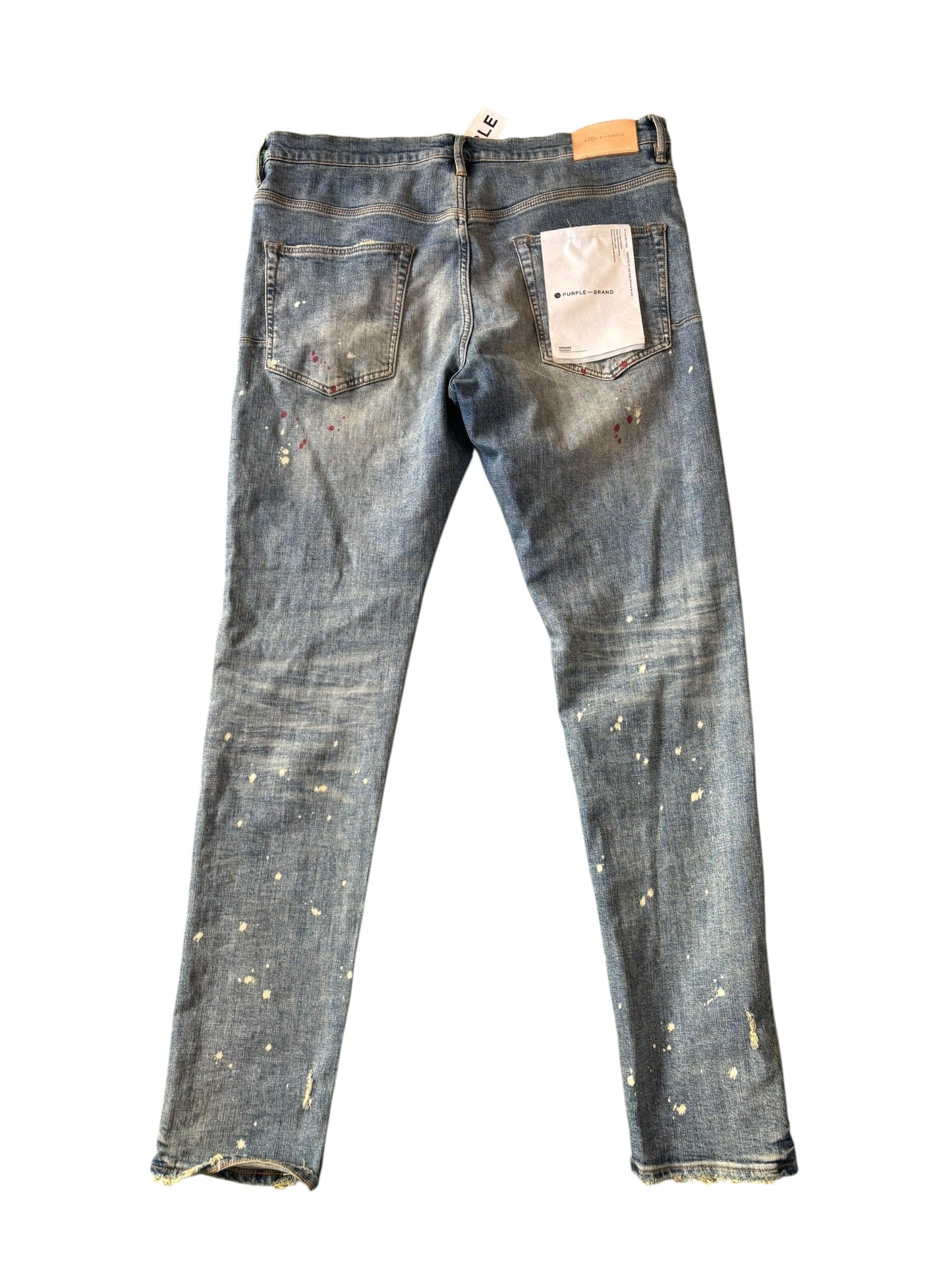 Purple 800080 Paint Splatter Jeans - Used/Worn