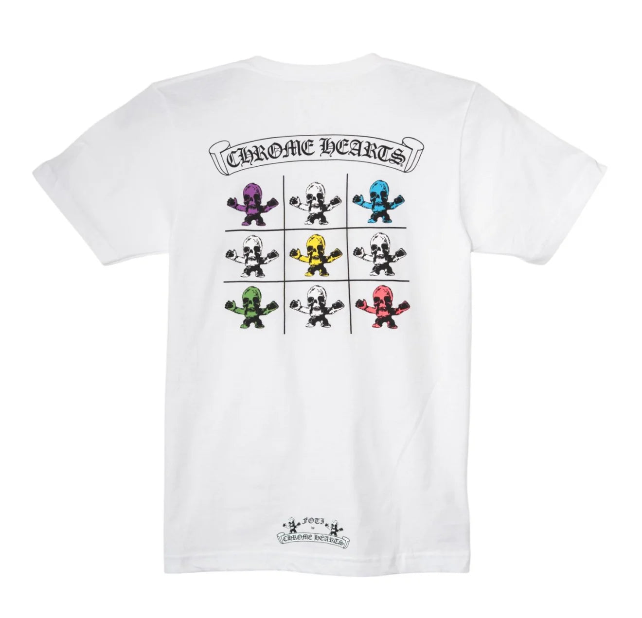 Chrome Hearts Foti Rainbow Skull White Shirt