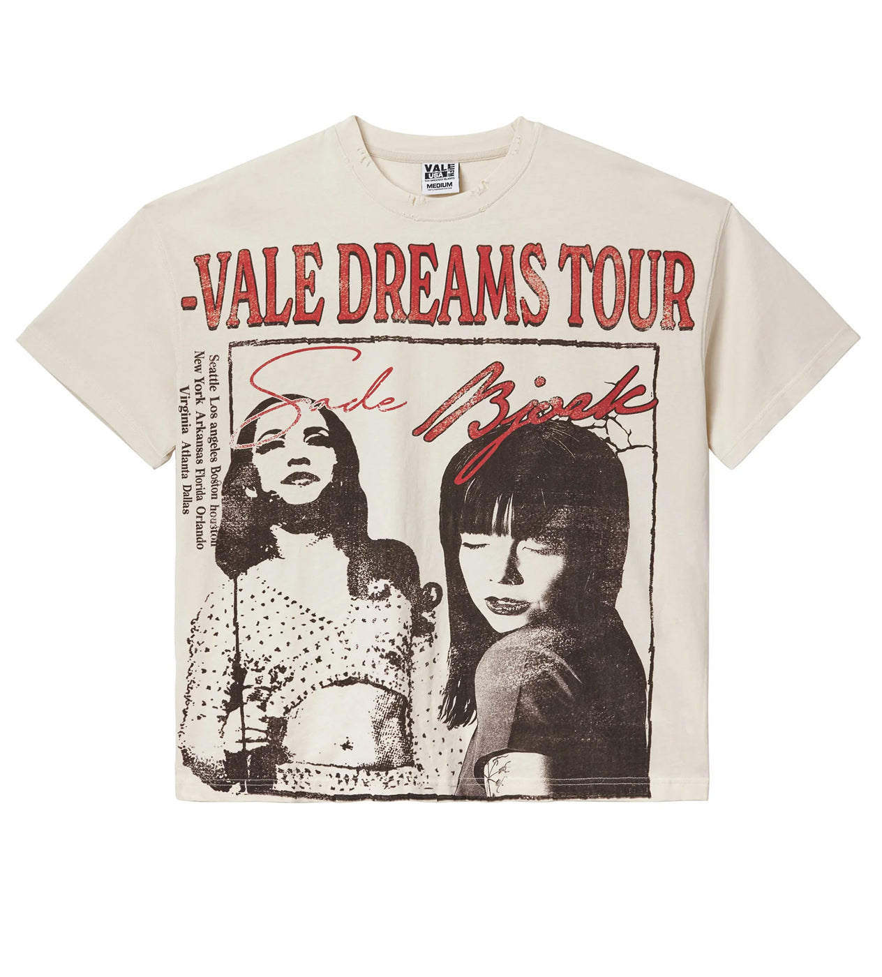 Vale forever Valley Tour Cream Tee