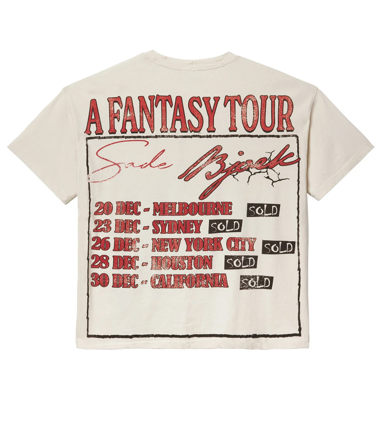 Vale forever Valley Tour Cream Tee