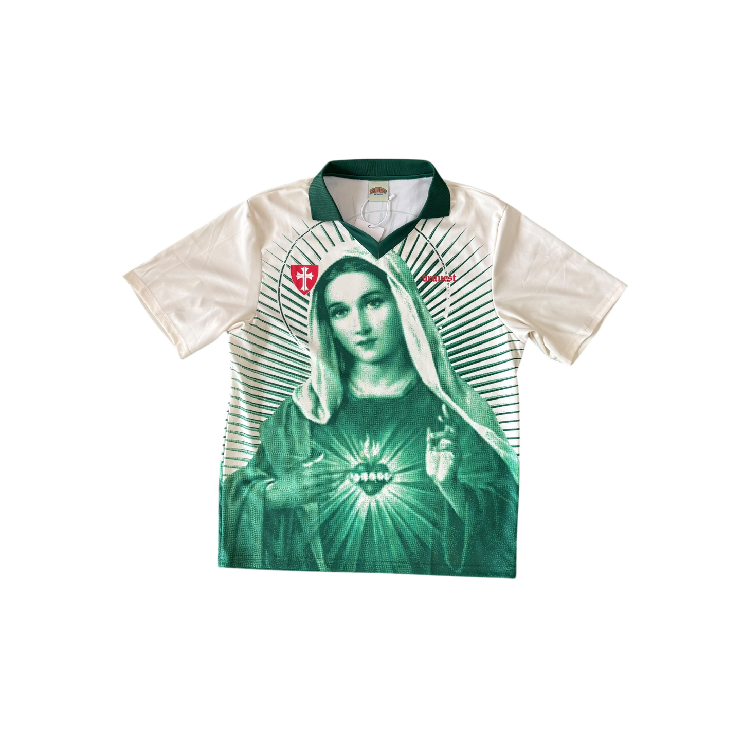 Bravest Studio Saint Mary Collar Shirt (green)