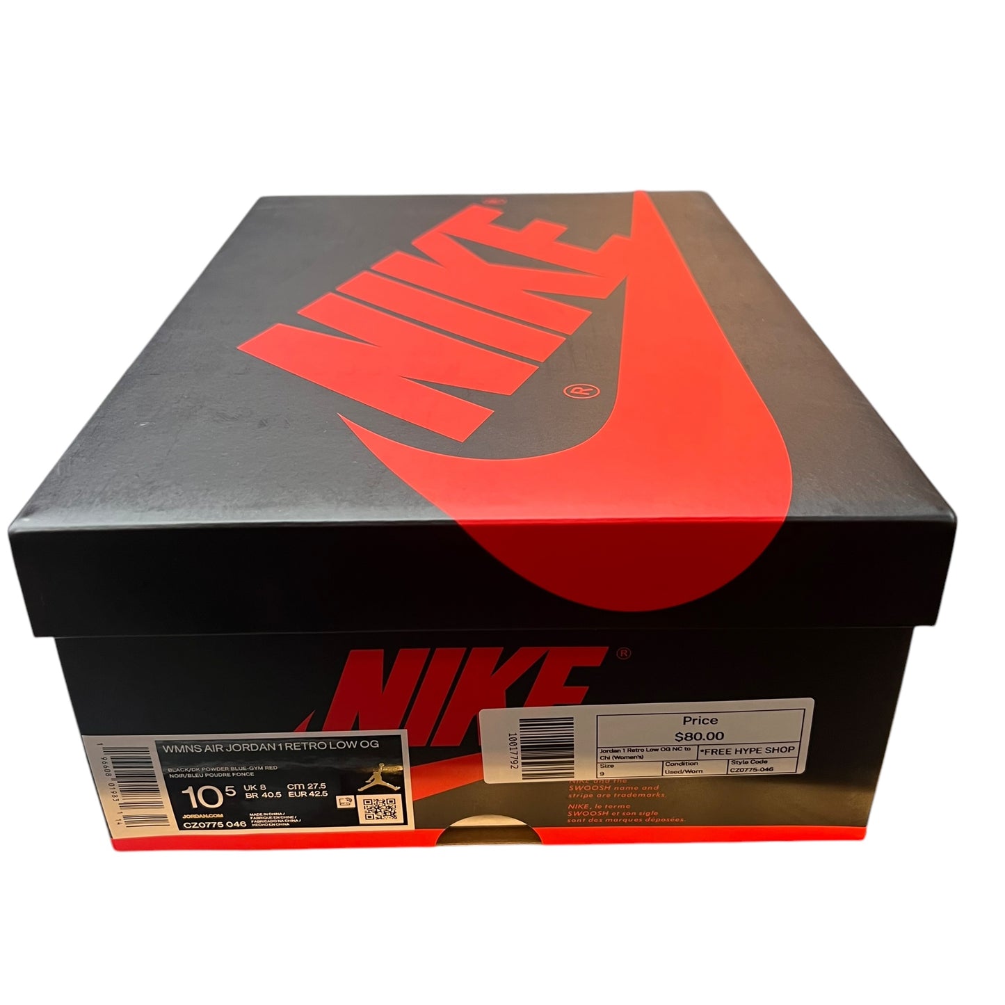 Jordan 1 Retro Low OG NC to Chi (Women's) - Used/Worn