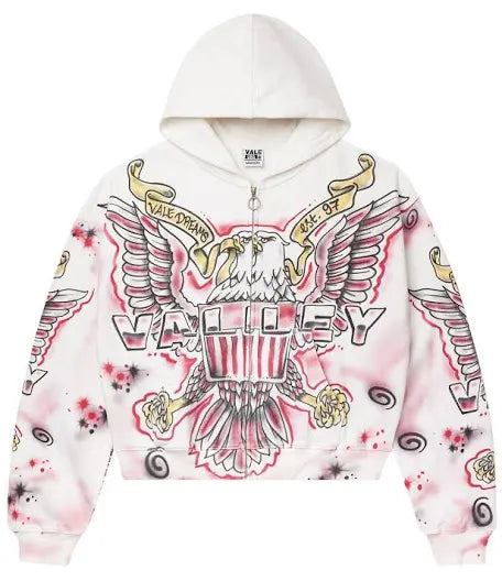 Vale Forever Flag Zip Up White
