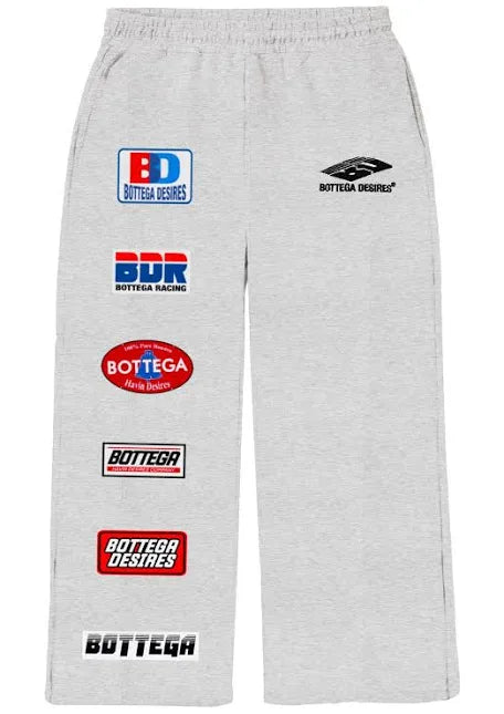 Bottega Desires Grey Patch Sweatpants - Used/Worn