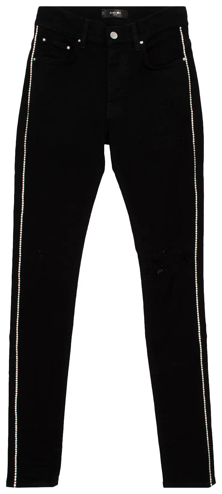 Amiri Mx-1 Crystal Track Black Jeans - Used/Worn