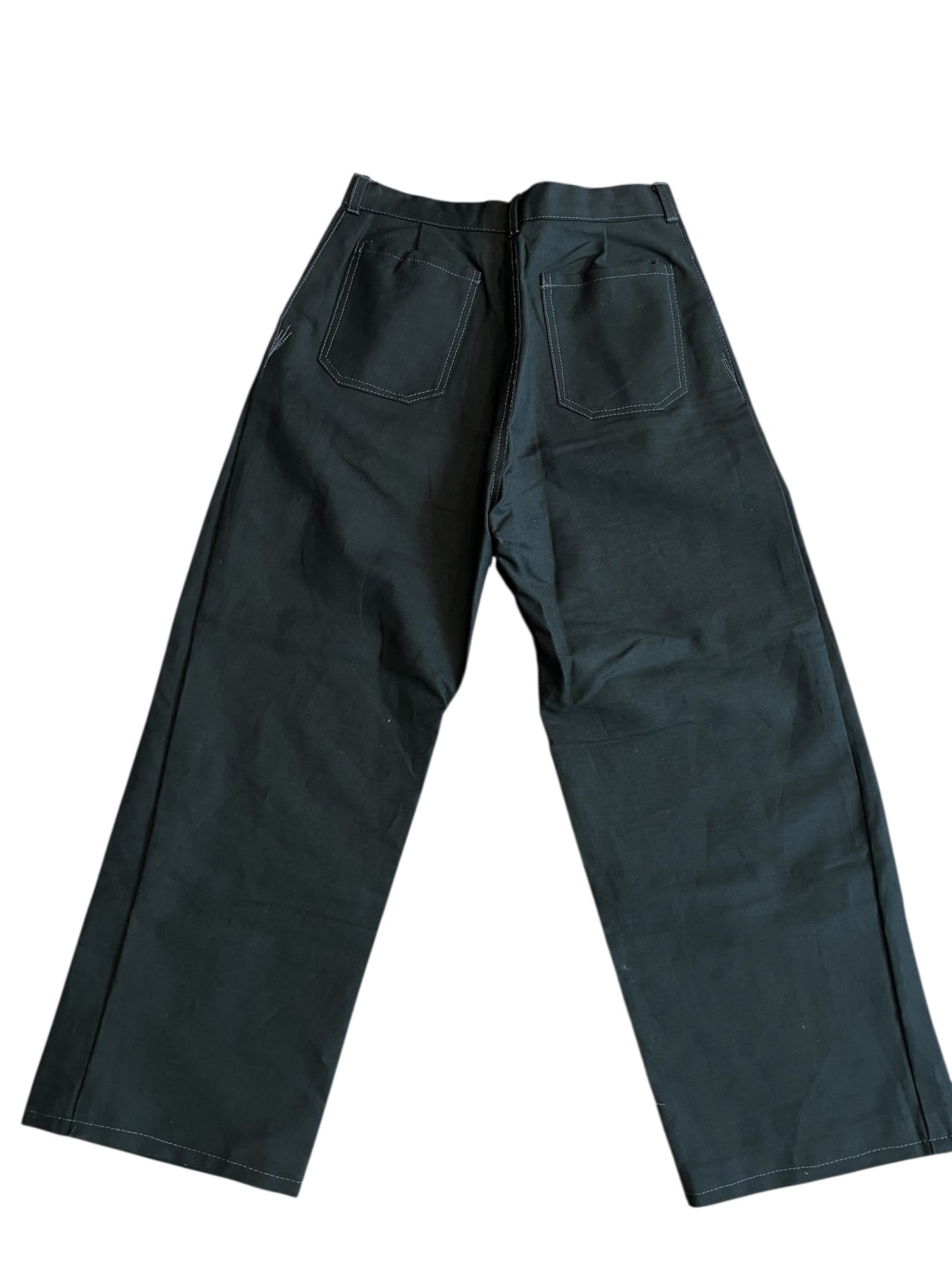 Hector Olascoaga Black/Silver Baggy Denim Pants
