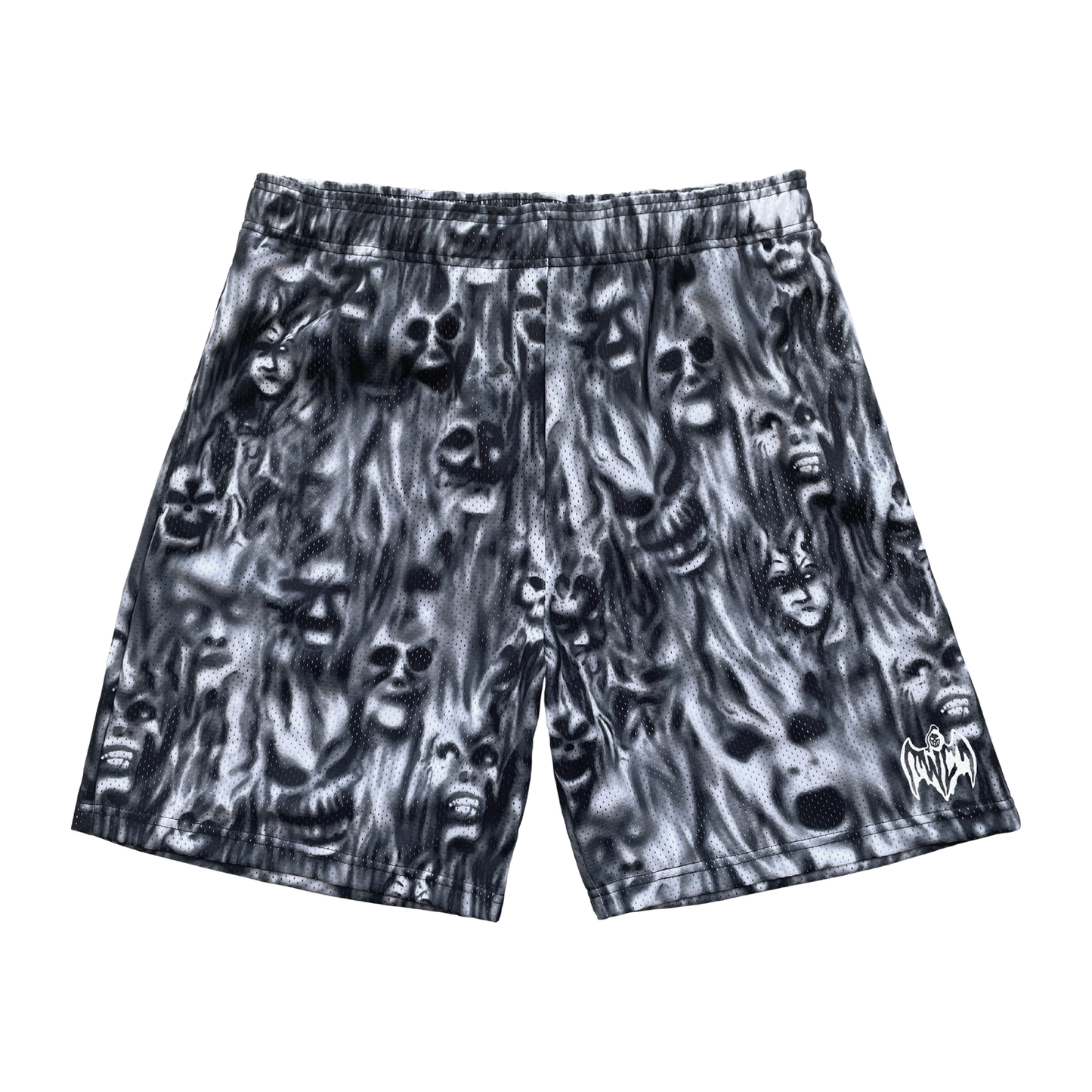 Warren Lotas Flame Mesh Shorts Black/White - Like New