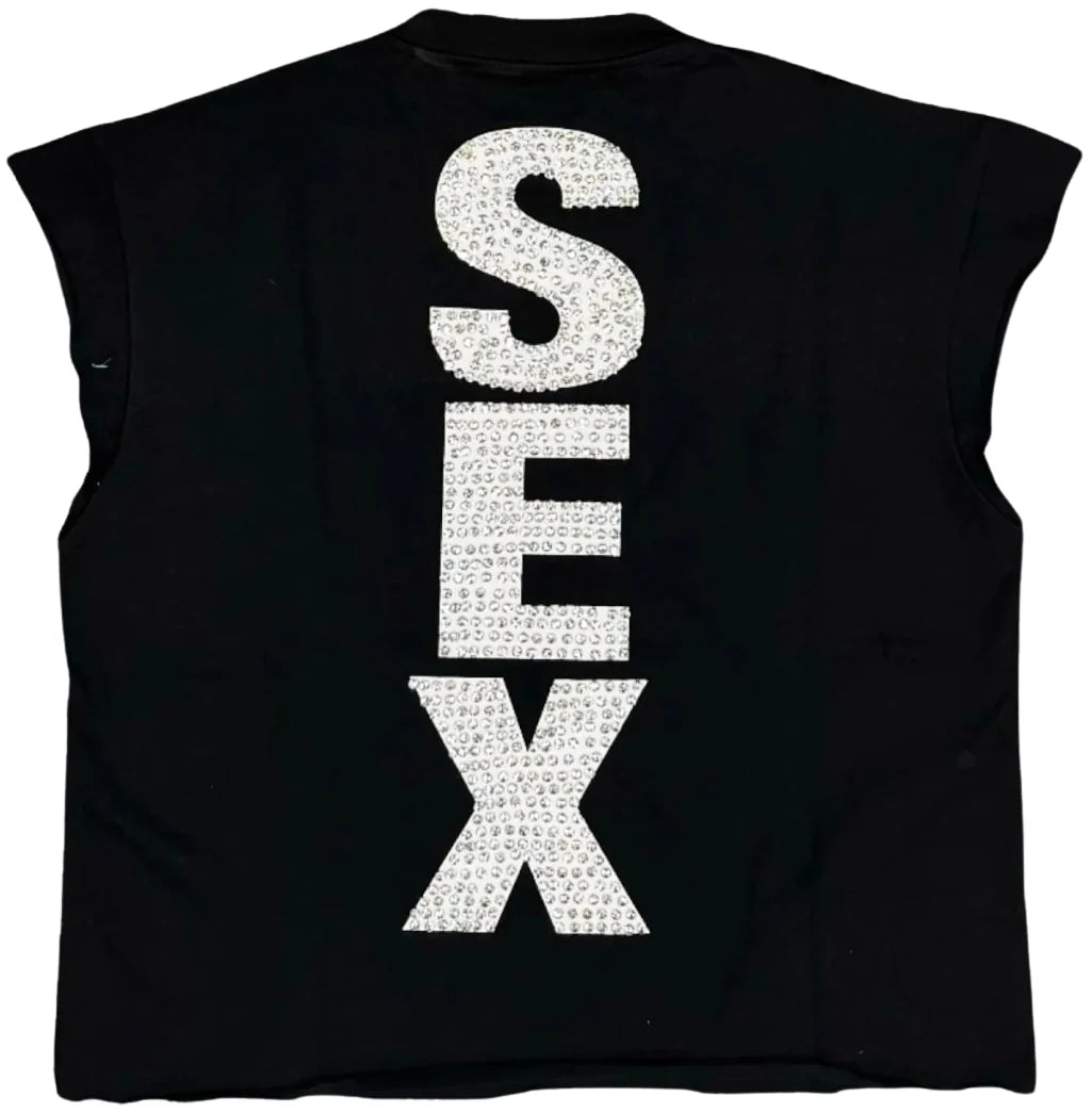 Matiere De Desirs Madonna Black Sex Cutoff Tee - Used/Worn