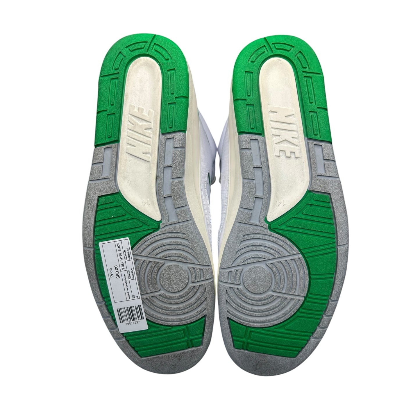 Jordan 2 Retro Lucky Green - Used/Worn