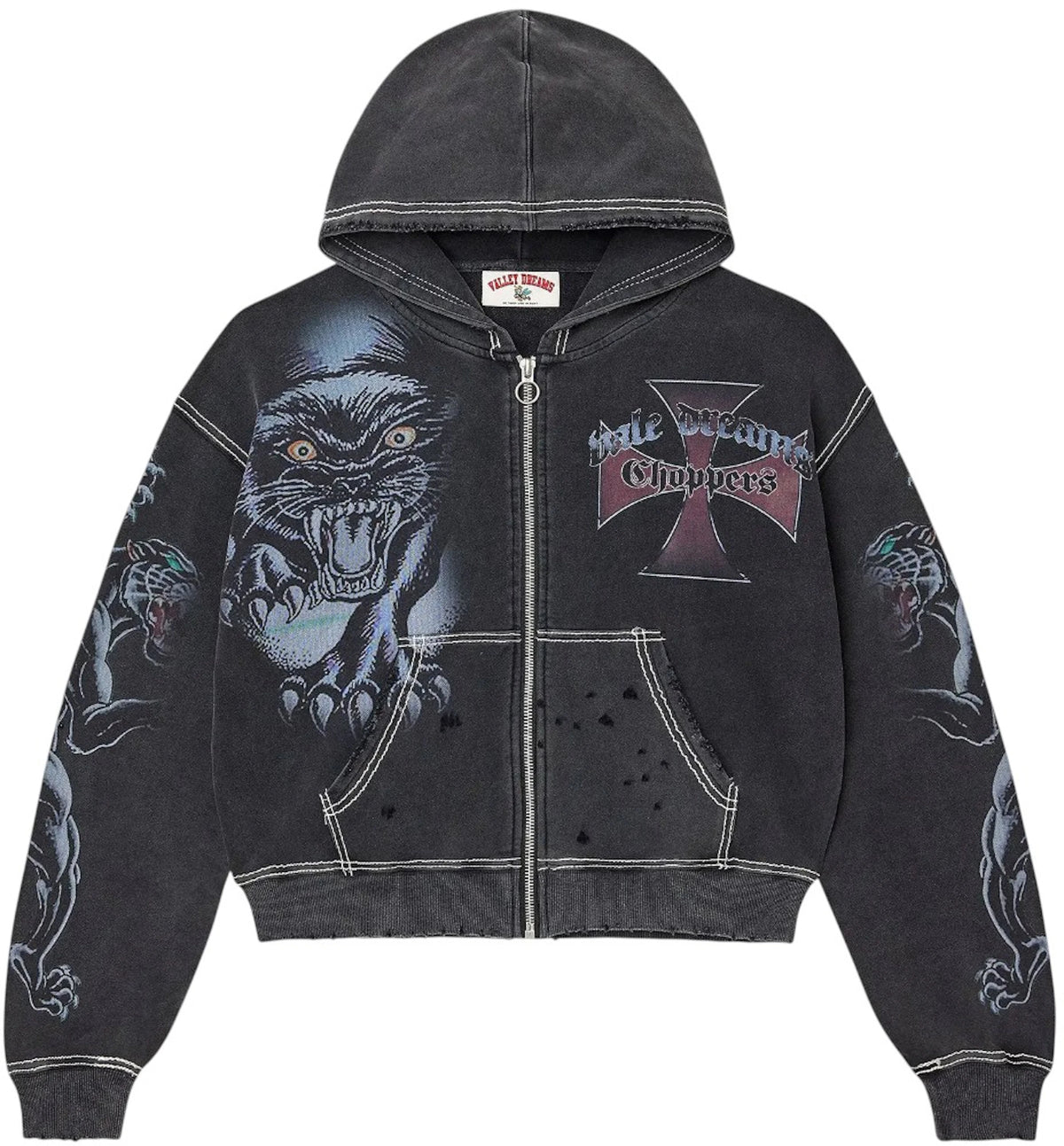 Vale Forever Hardy Boyz Zip Up Hoodie Black