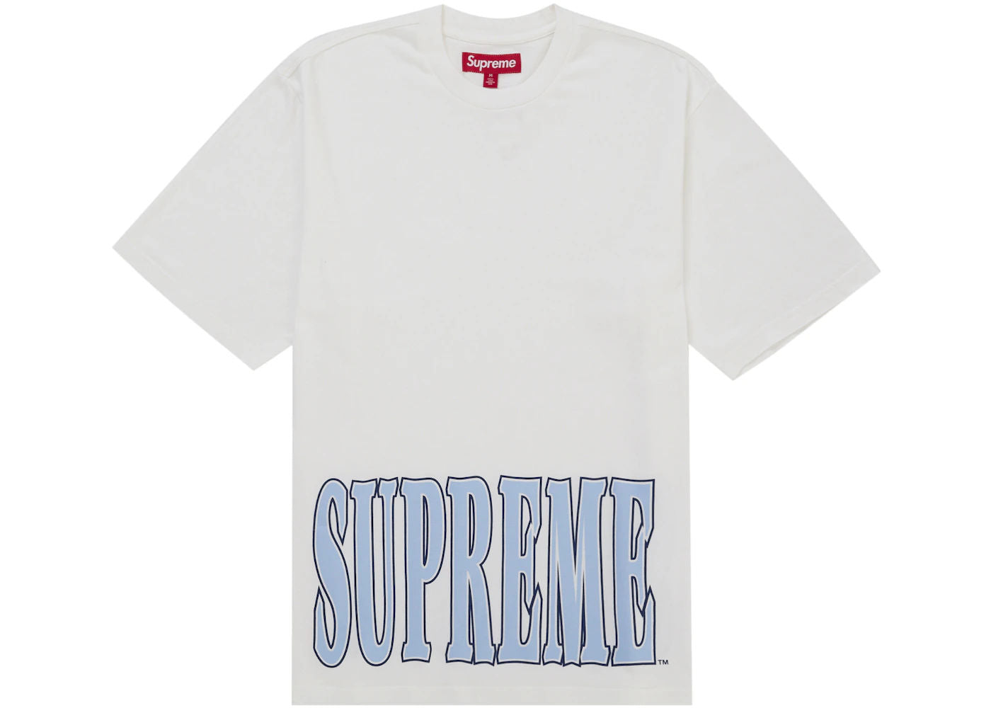 Supreme Cracked Stretch S/S Top White