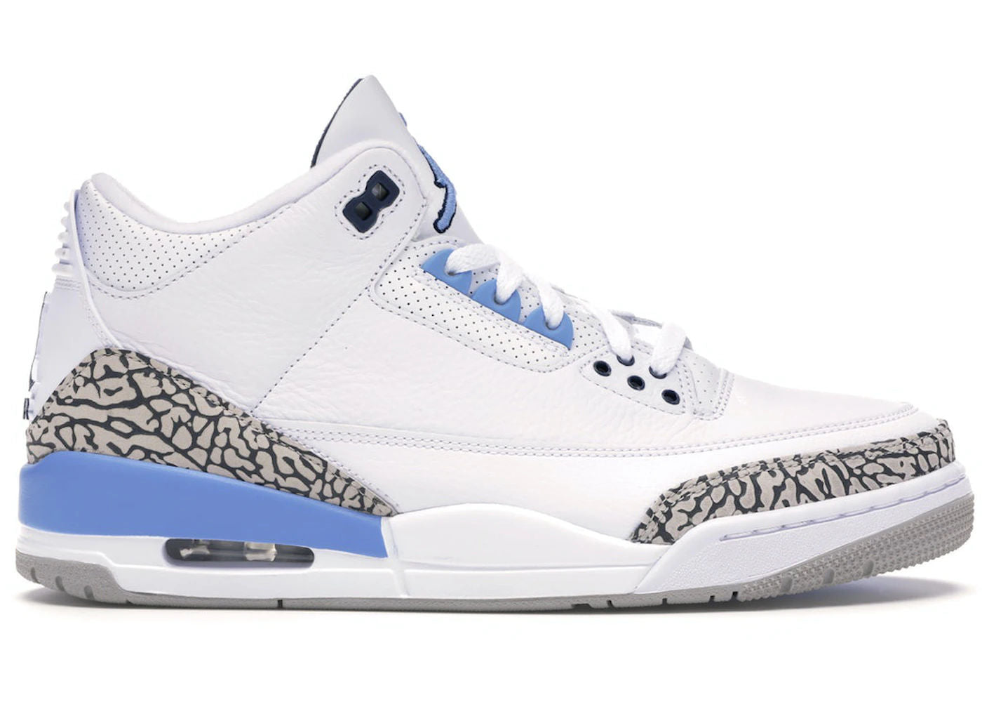 Jordan 3 Retro UNC (2020) SIZE 9.5 - Used/Worn