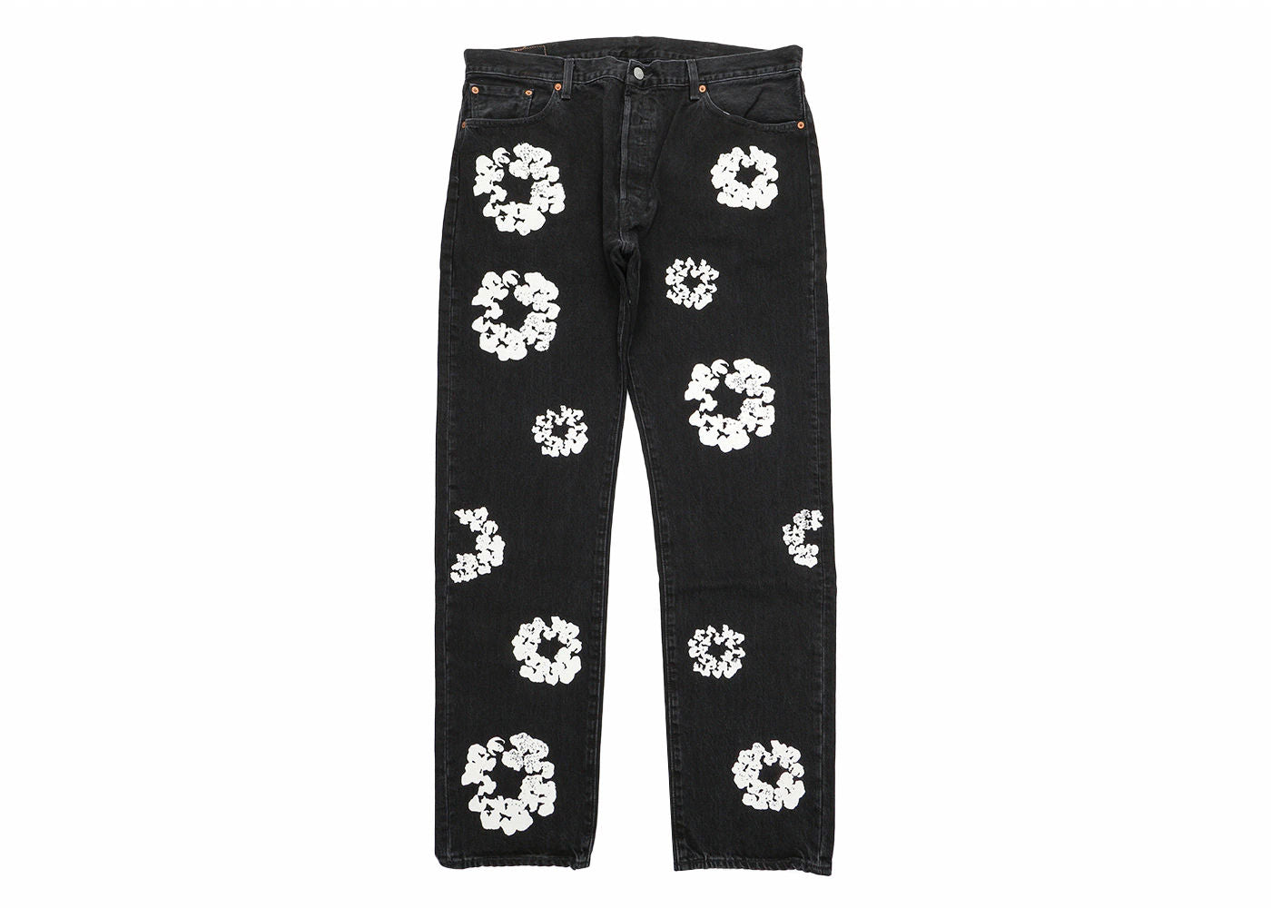 Denim Tears x Levi's Cotton Wreath Jean Black - Used/Worn