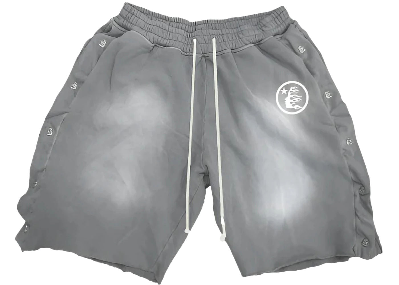 Hellstar Breakaway Snap Shorts Grey - Used/Worn