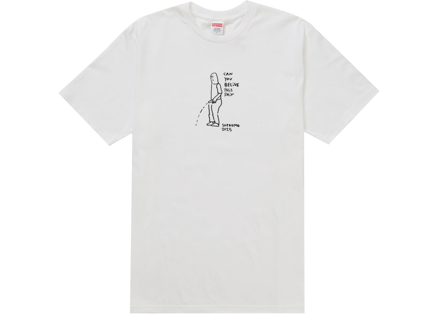 Supreme Gonz Tee (SS25) White - Used/Worn