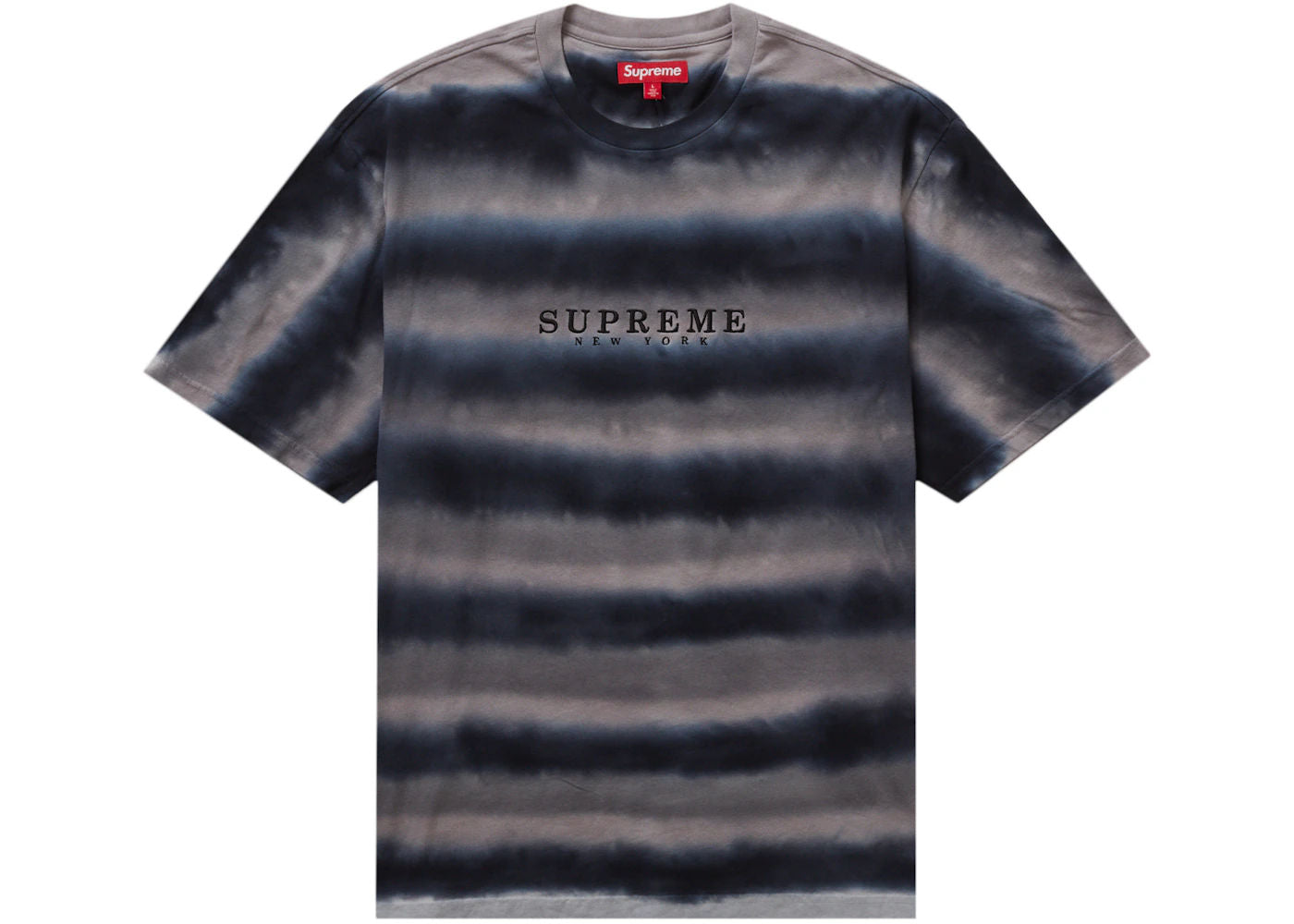 Supreme Dyed Stripe S/S Top Black - Used/Worn