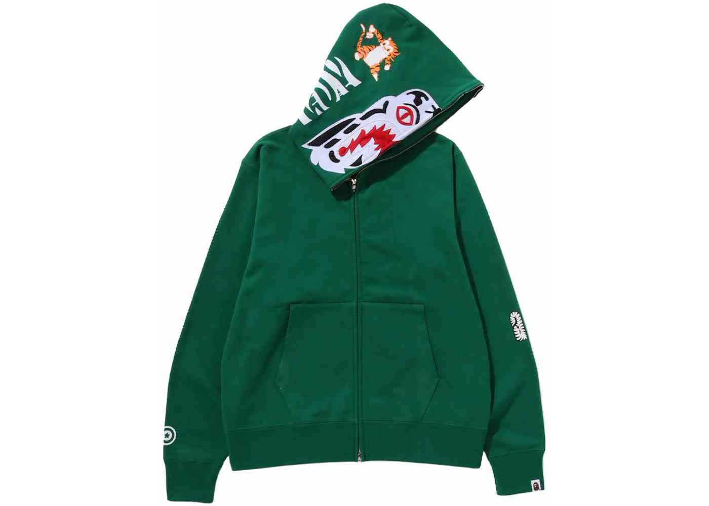 BAPE Tiger Full Zip Hoodie (FW23) Green
