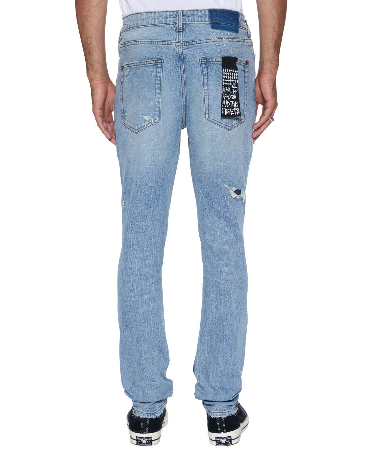 Ksubi Blue Van Winkle Painter Repair Skinny Jeans