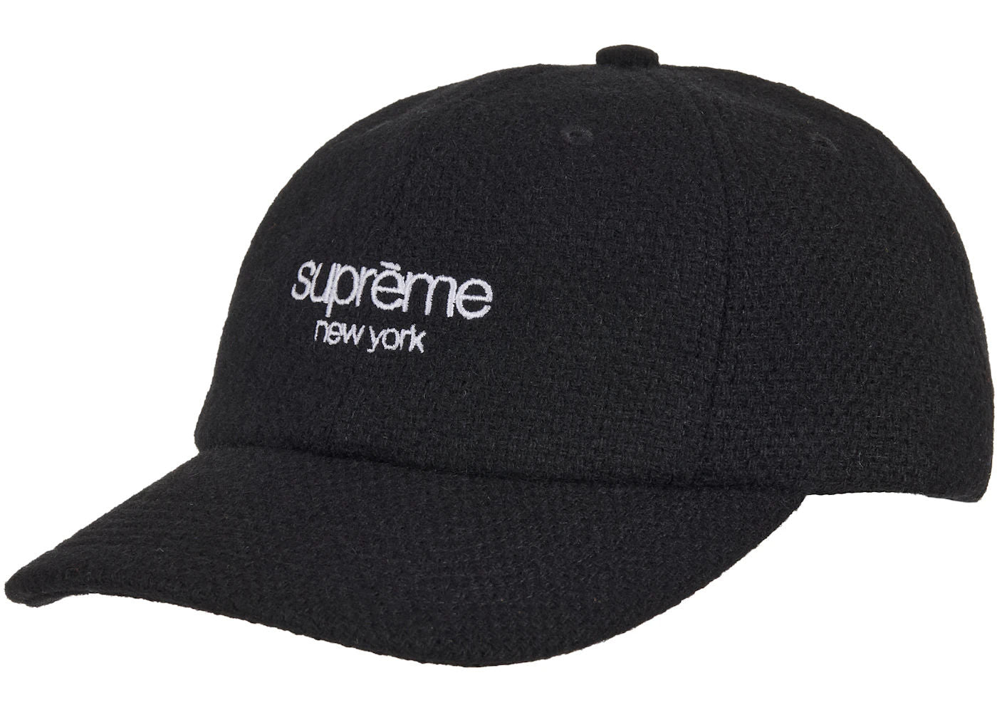Supreme Harris Tweed 6-Panel Hat (FW25) Black