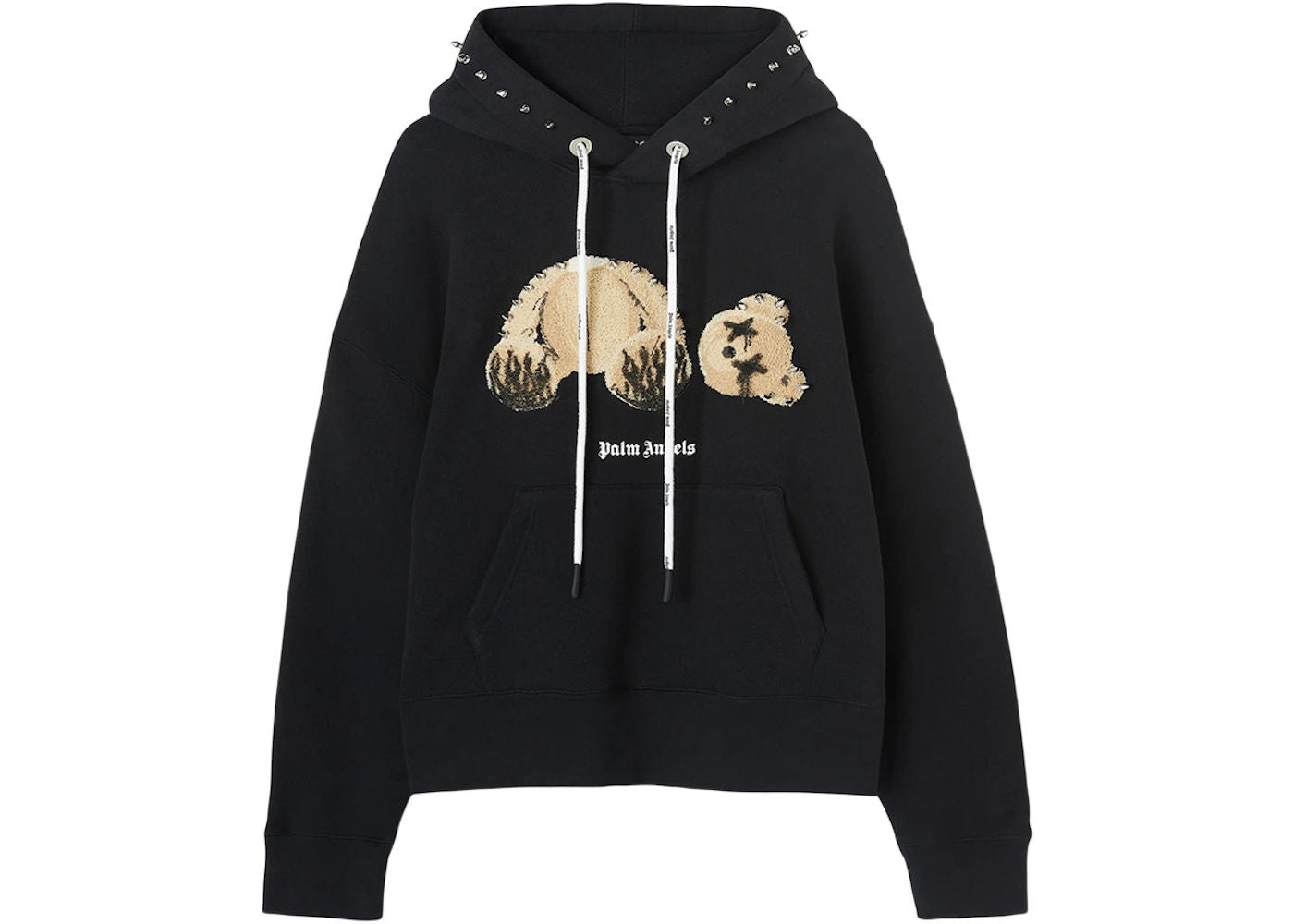 Palm Angels PA Punk Bear Hoodie Black/Brown - Like New